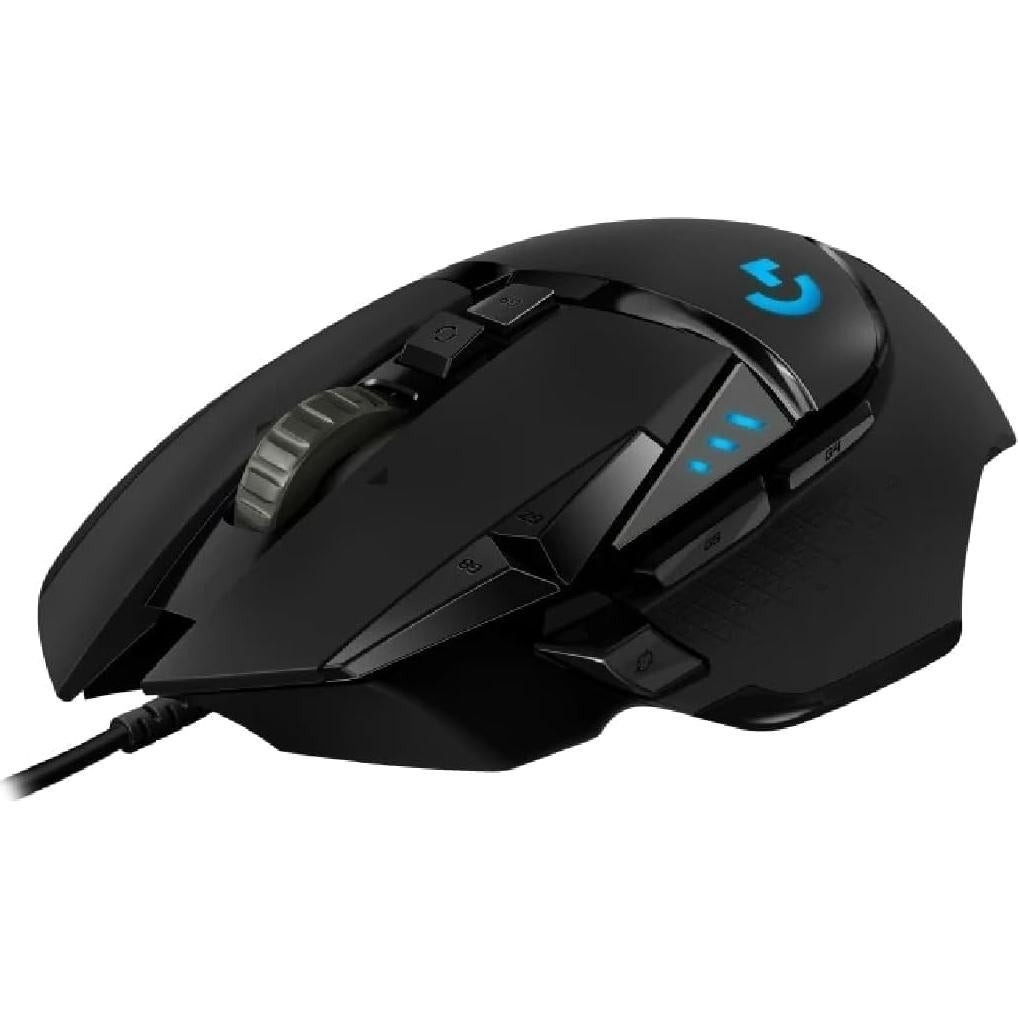 Ratón Gaming Logitech G502 Hero - 25600 DPI, Negro
