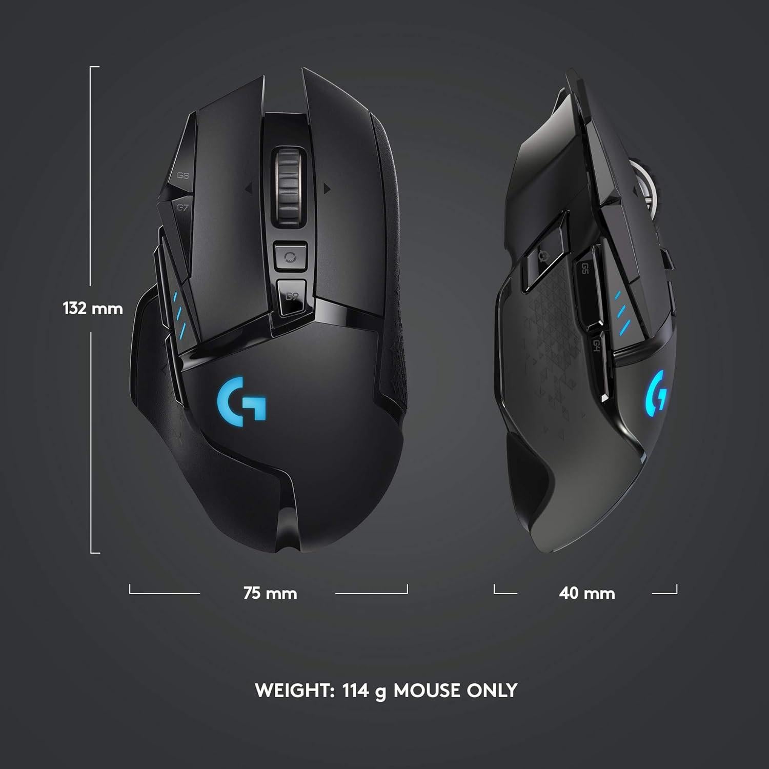 Ratón Inalámbrico para Juegos Logitech G502 LIGHTSPEED 25600 DPI