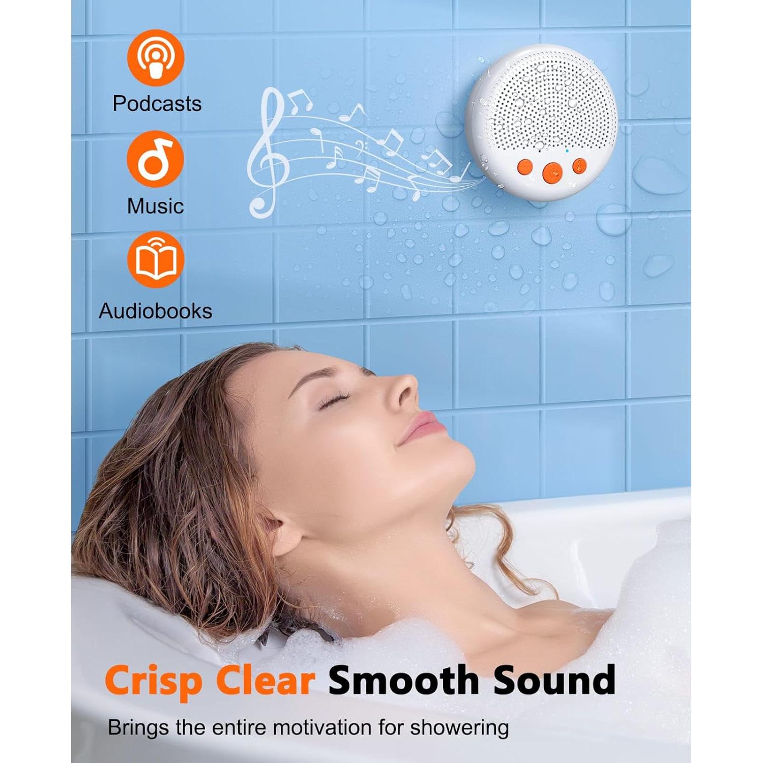 Altavoz de Ducha LENRUE A80 Inalámbrico a Prueba de Agua