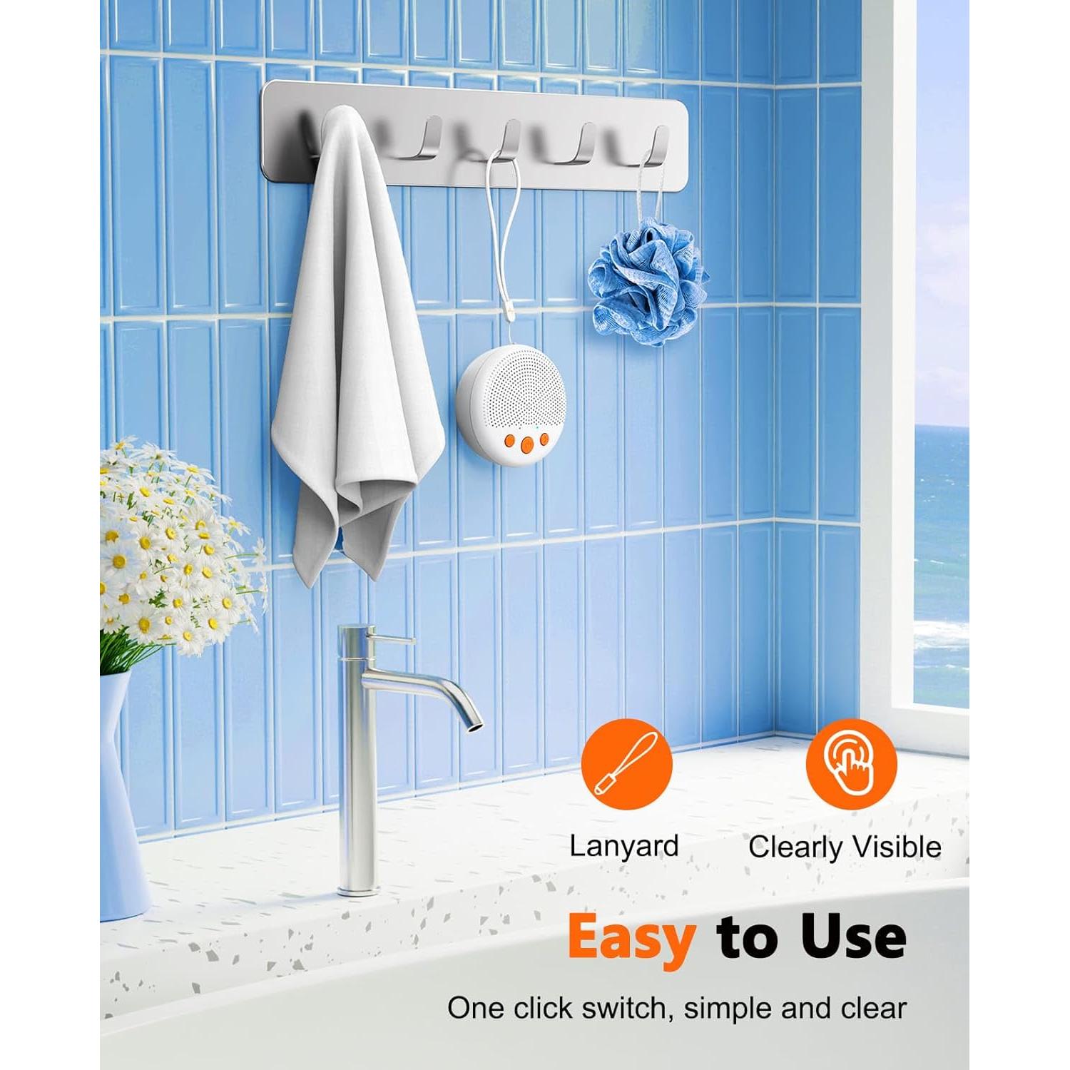 Altavoz de Ducha LENRUE A80 Inalámbrico a Prueba de Agua