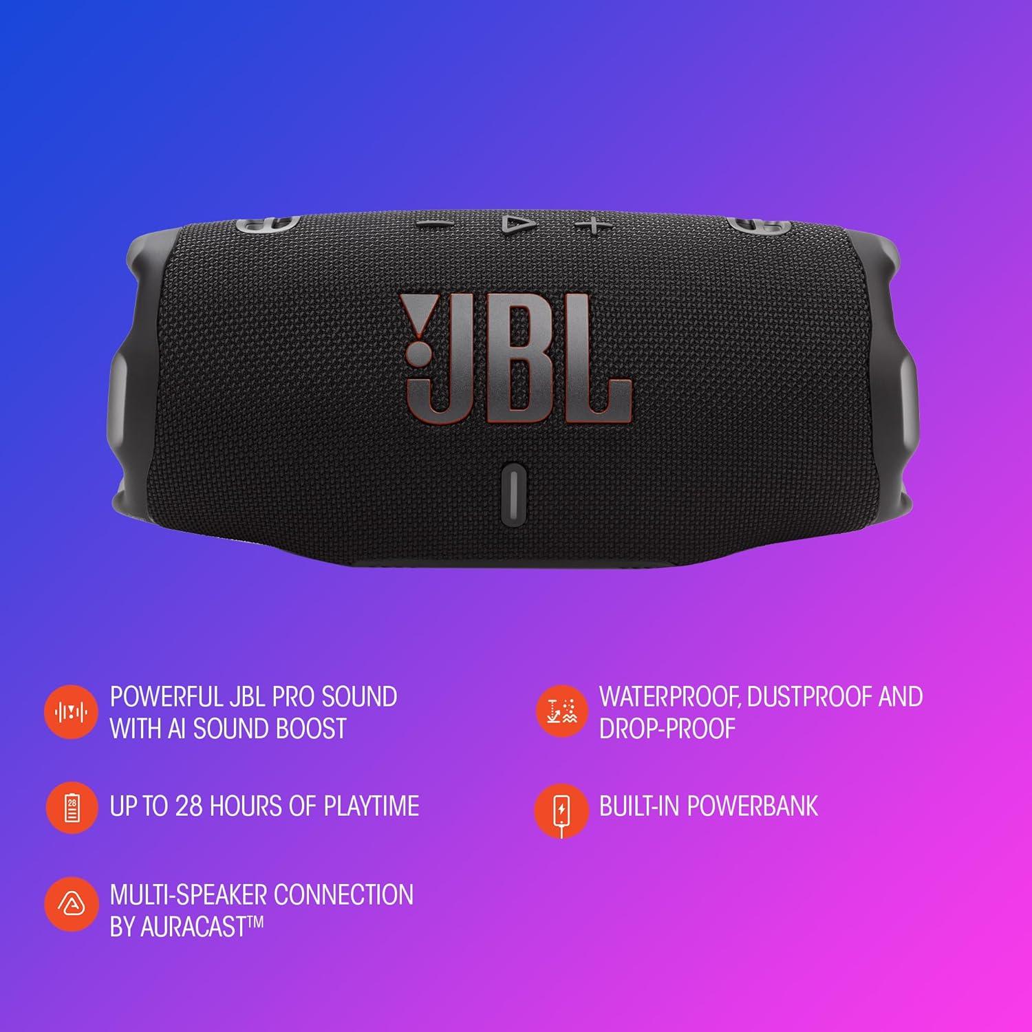 Altavoz Bluetooth JBL Charge 6 Portátil Impermeable 28h