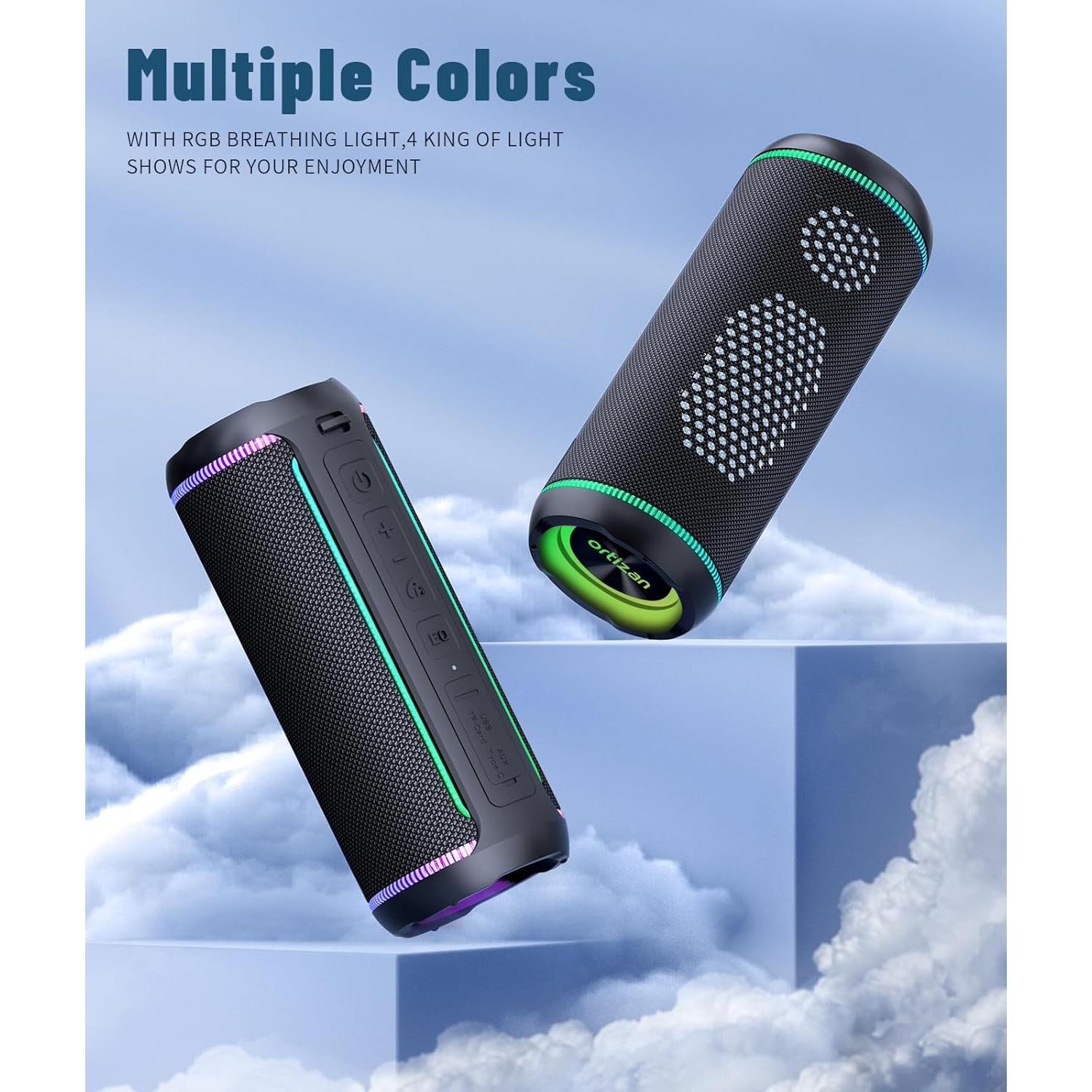 Altavoz Bluetooth Ortizan X30 40W Impermeable IPX7 Negro