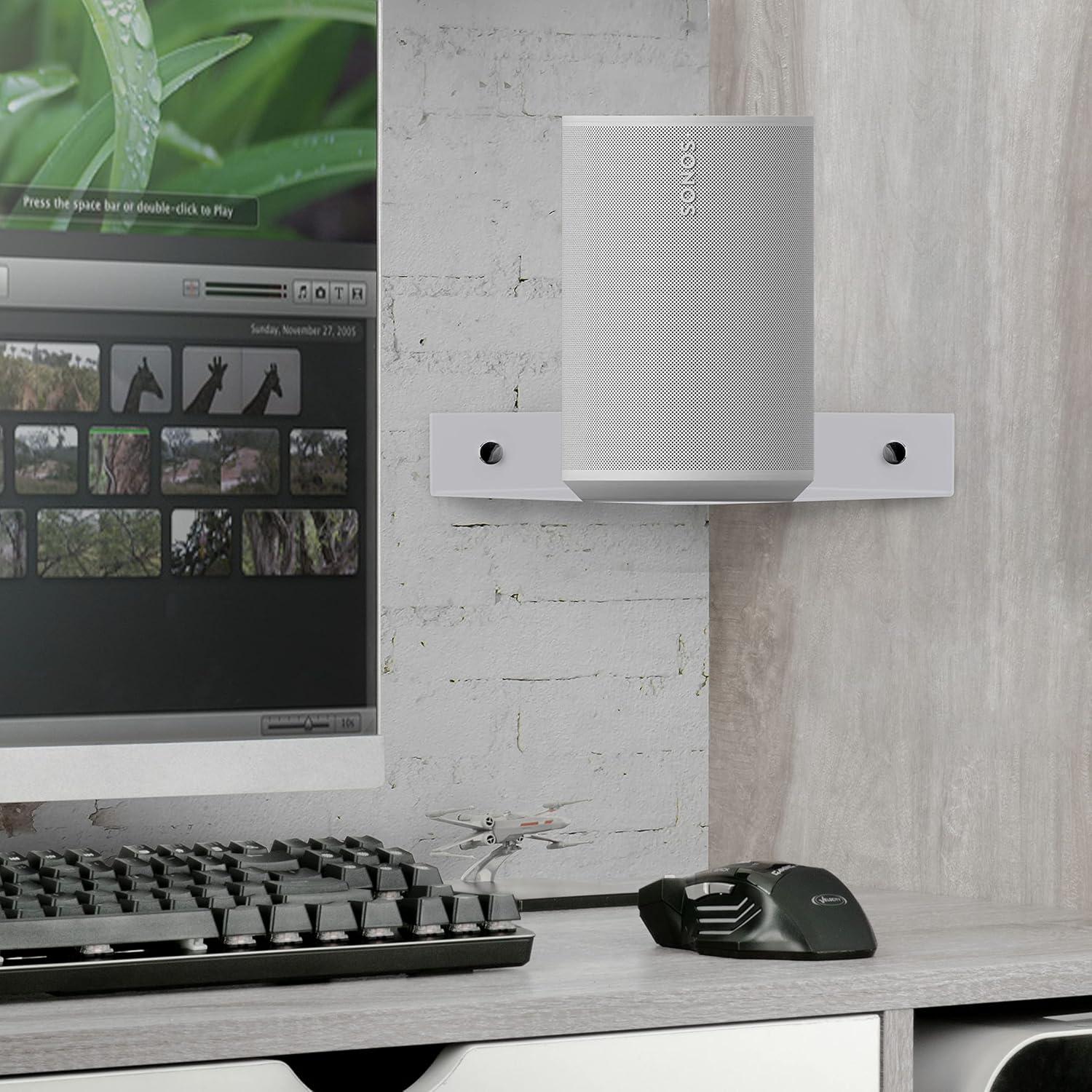 Estante de esquina de metal Brainwavz 20.32 cm blanco