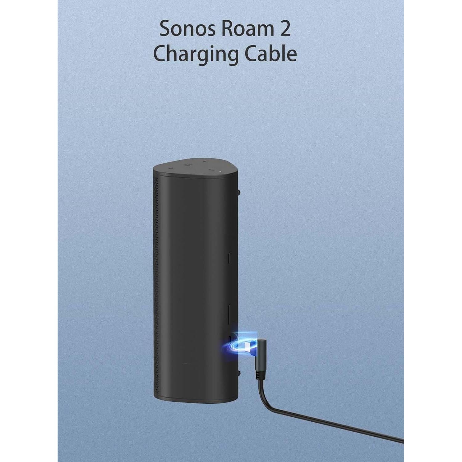 Cargador Tipo-C para Altavoz Sonos Roam 2 - 1m Negro