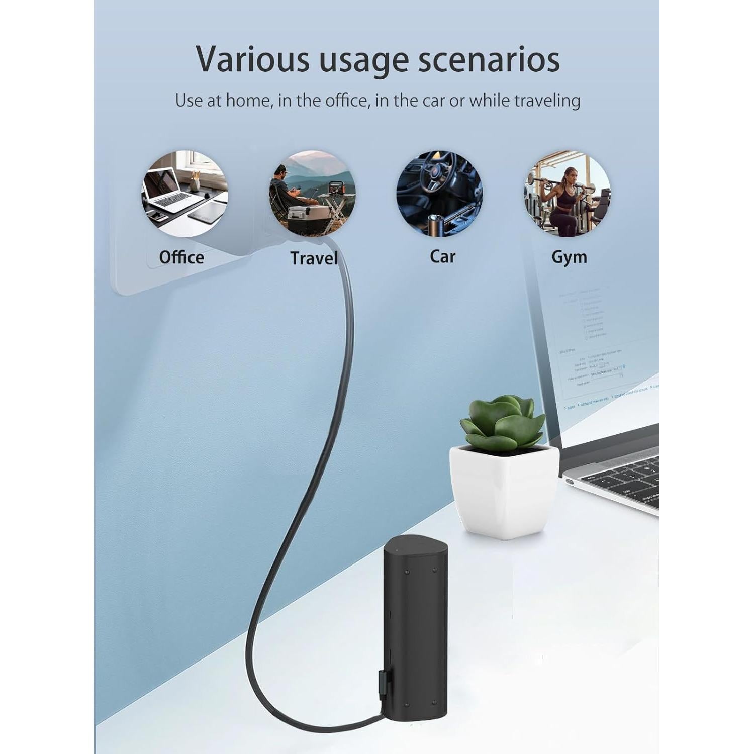 Cargador Tipo-C para Altavoz Sonos Roam 2 - 1m Negro
