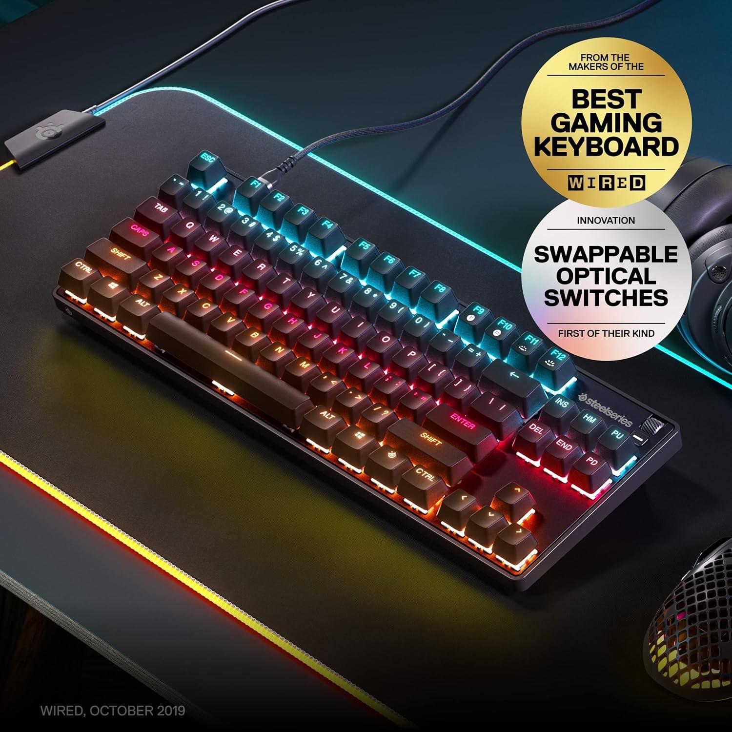Teclado Mecánico SteelSeries Apex 9 TKL - Óptico QWERTY