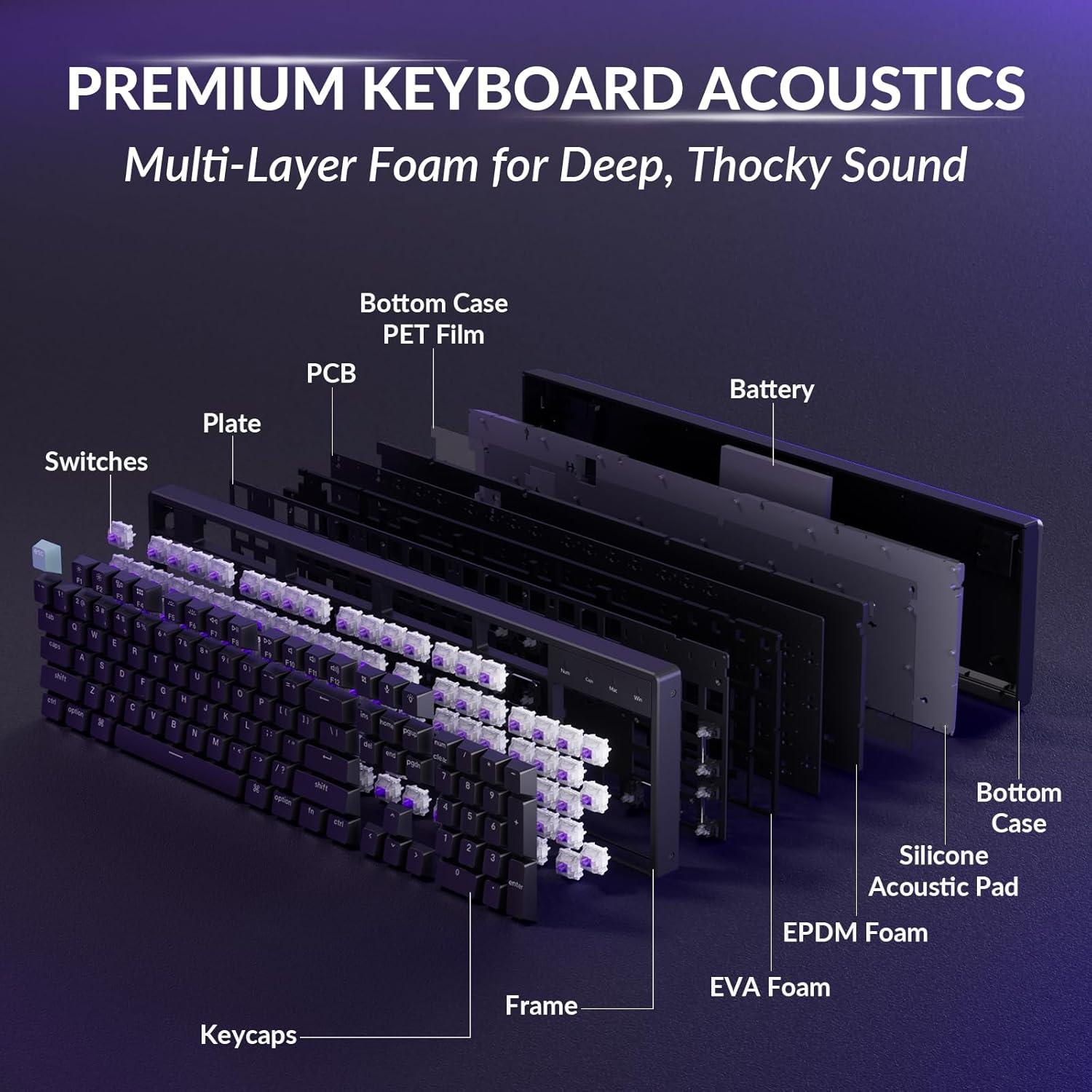 Teclado Gaming Inalámbrico Keychron K10 HE RGB 2.4GHz/Bluetooth