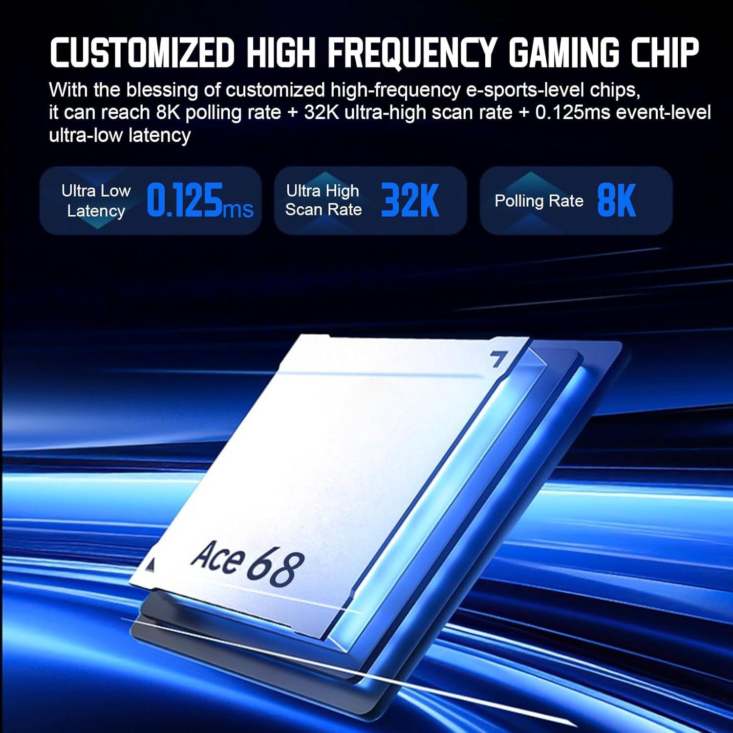 Teclado Mecánico Gaming MCHOSE ACE 68 RGB 65% Ajustable