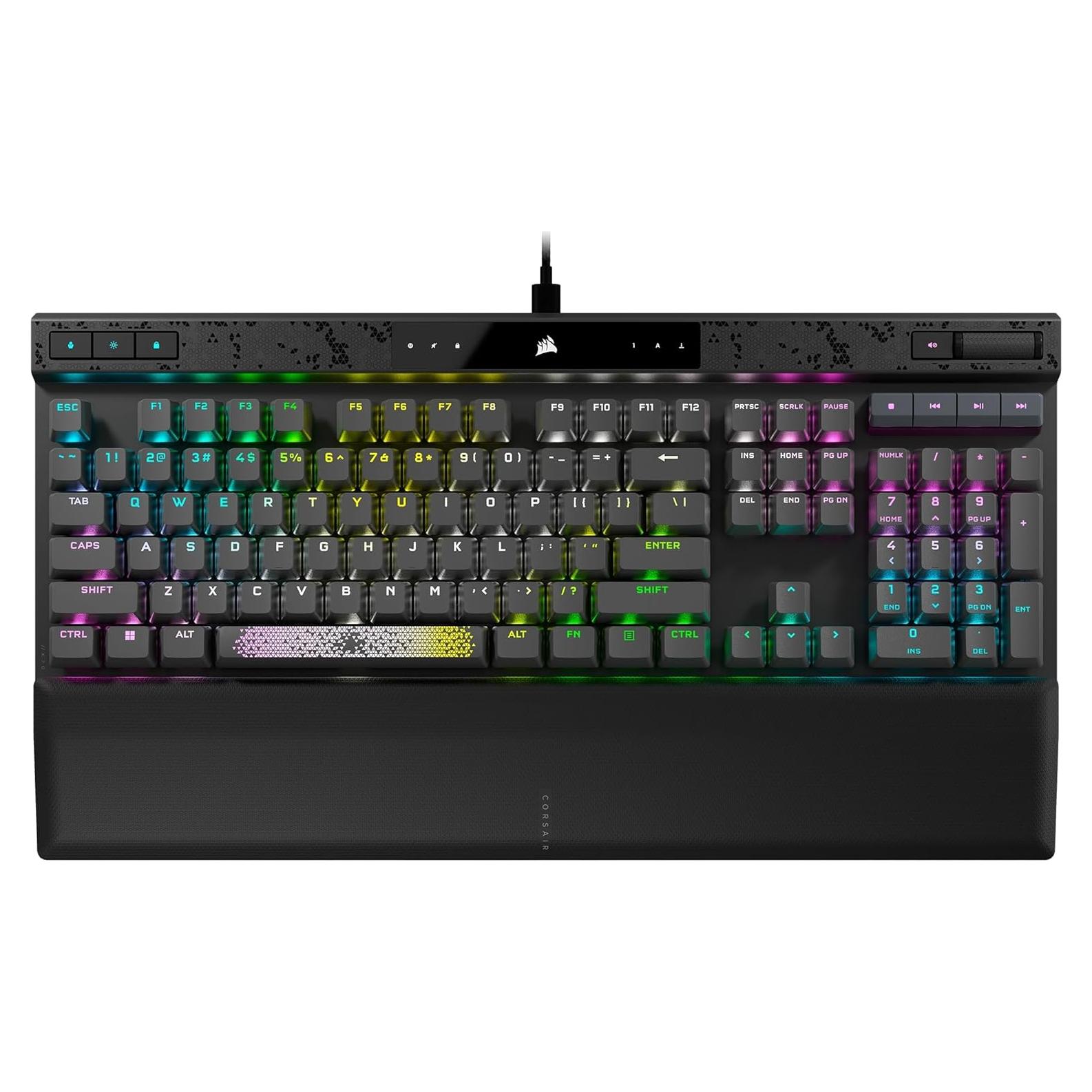 Teclado Mecánico RGB Corsair K70 MAX Ajustable 1.39kg