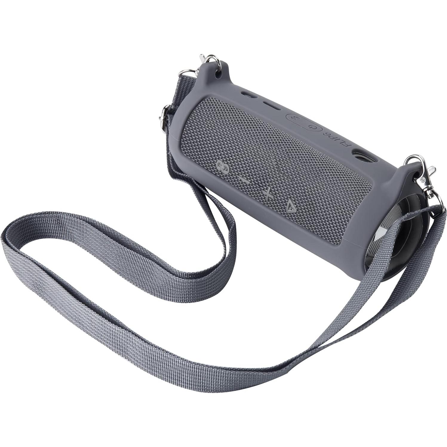 Funda de Silicona Co2CREA para Altavoz JBL Flip 6 Gris