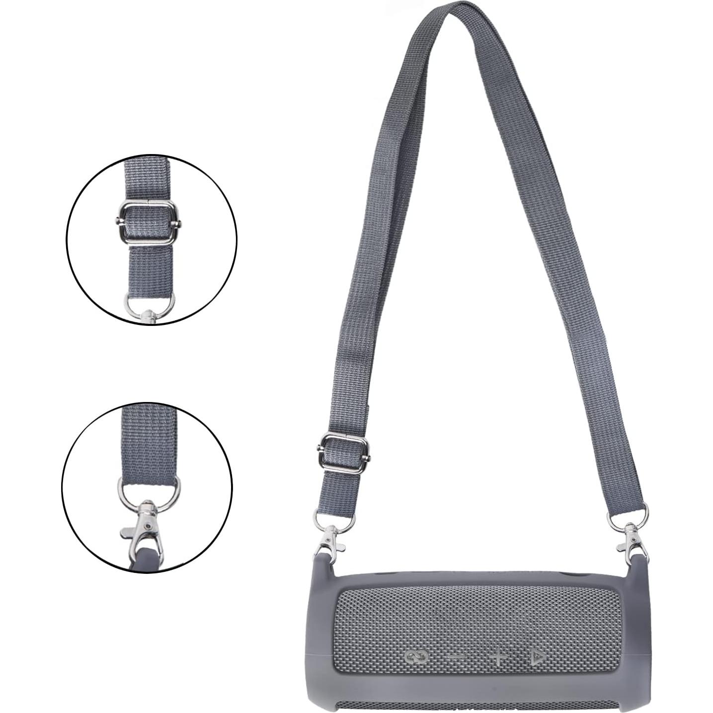 Funda de Silicona Co2CREA para Altavoz JBL Flip 6 Gris