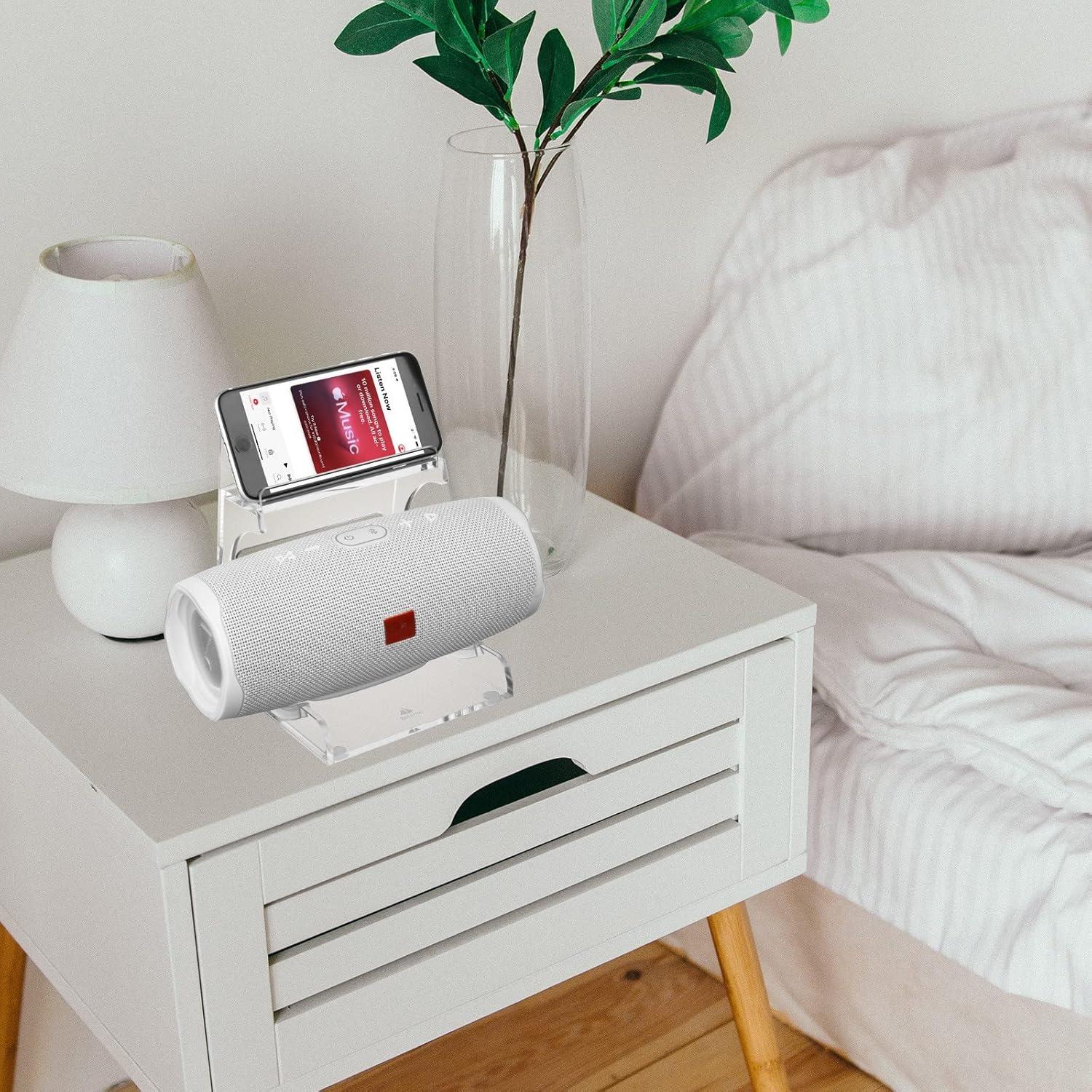 Soporte Acrílico TXEsign para Altavoz JBL y Smartphone Transparente