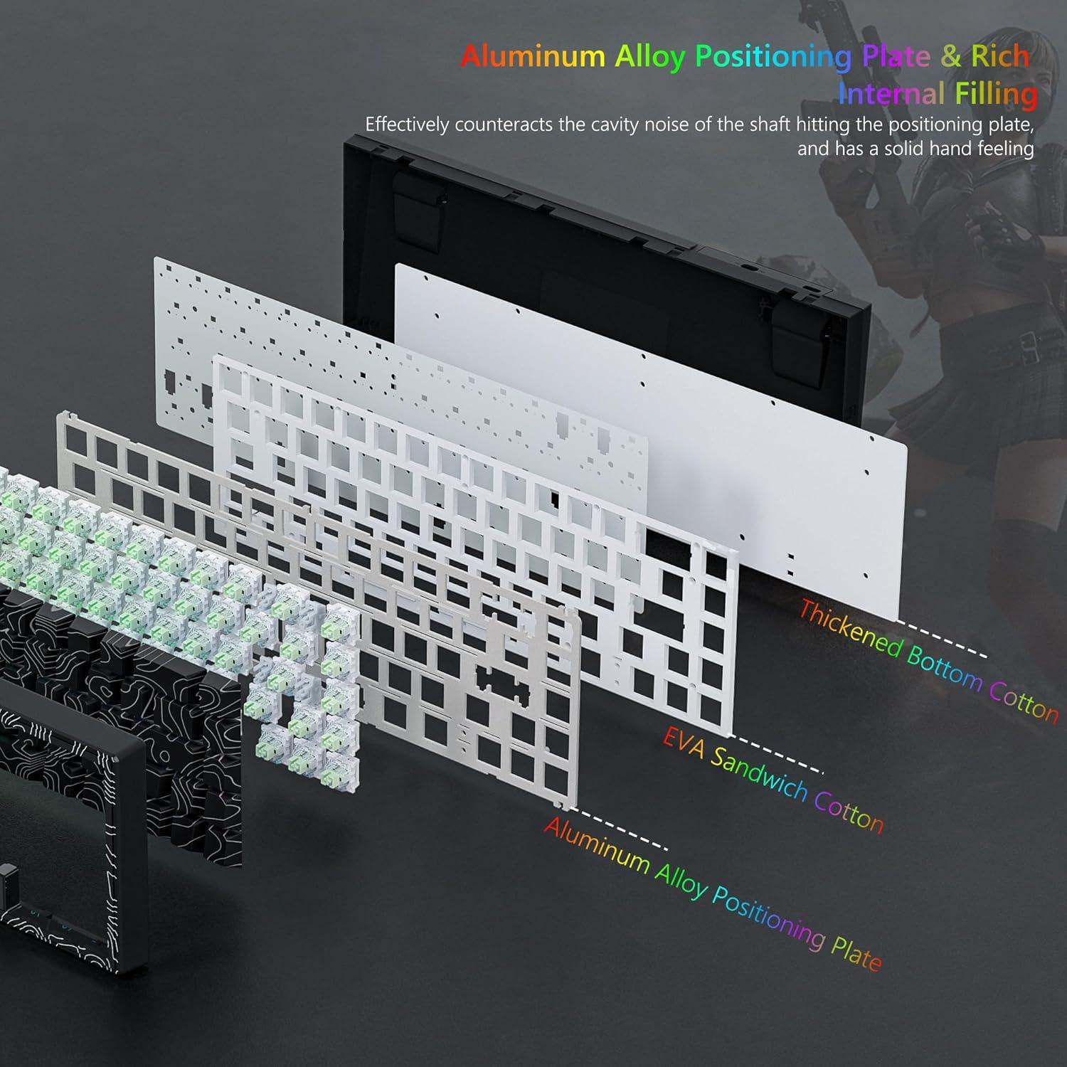 Teclado Mecánico Womier M68 HE V2 RGB 60% Topográfico