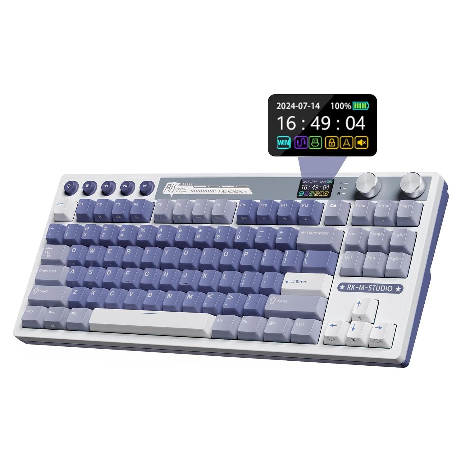 Teclado Mecánico Inalámbrico RK Royal Kludge M87 RGB 75%