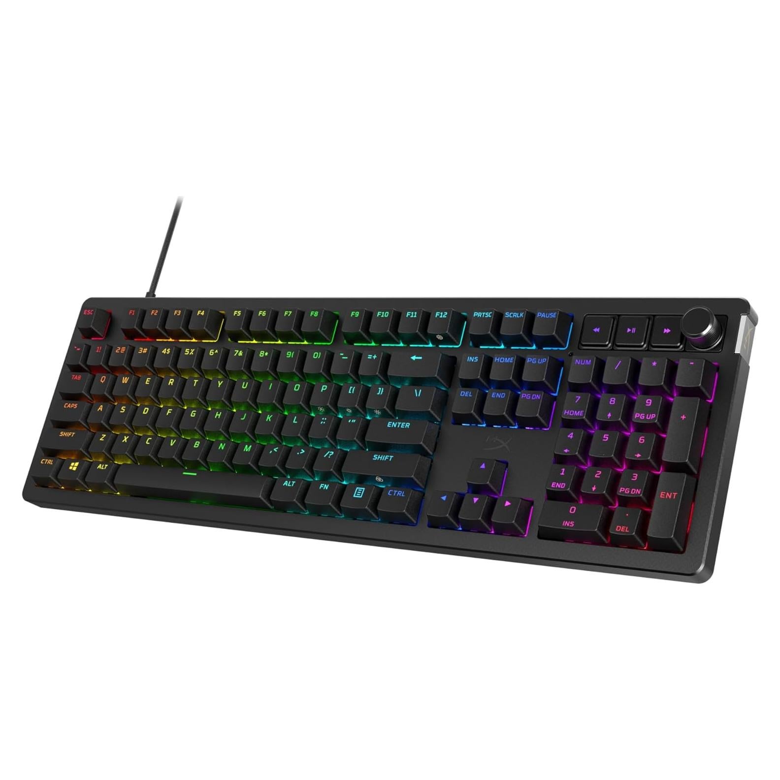 Teclado mecánico HyperX Alloy Rise RGB, interruptores lineales