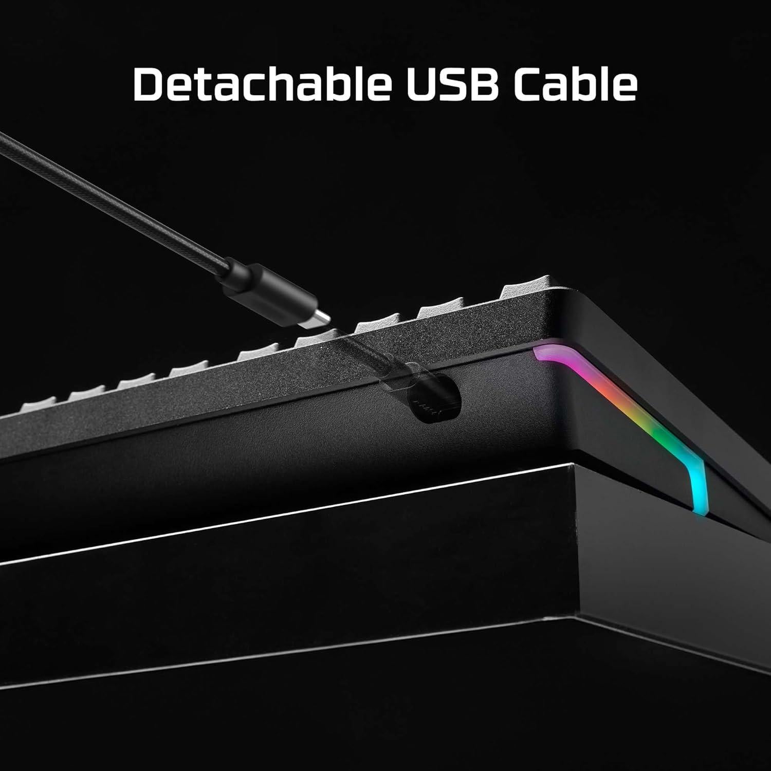 Teclado mecánico HyperX Alloy Rise RGB, interruptores lineales