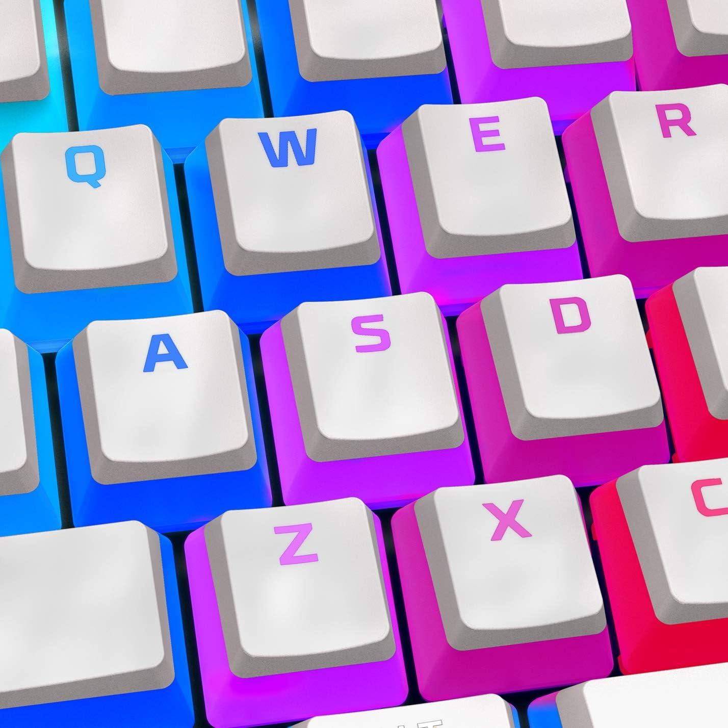 Teclado Mecánico HyperX Pudding - 104 Teclas PBT Blancas