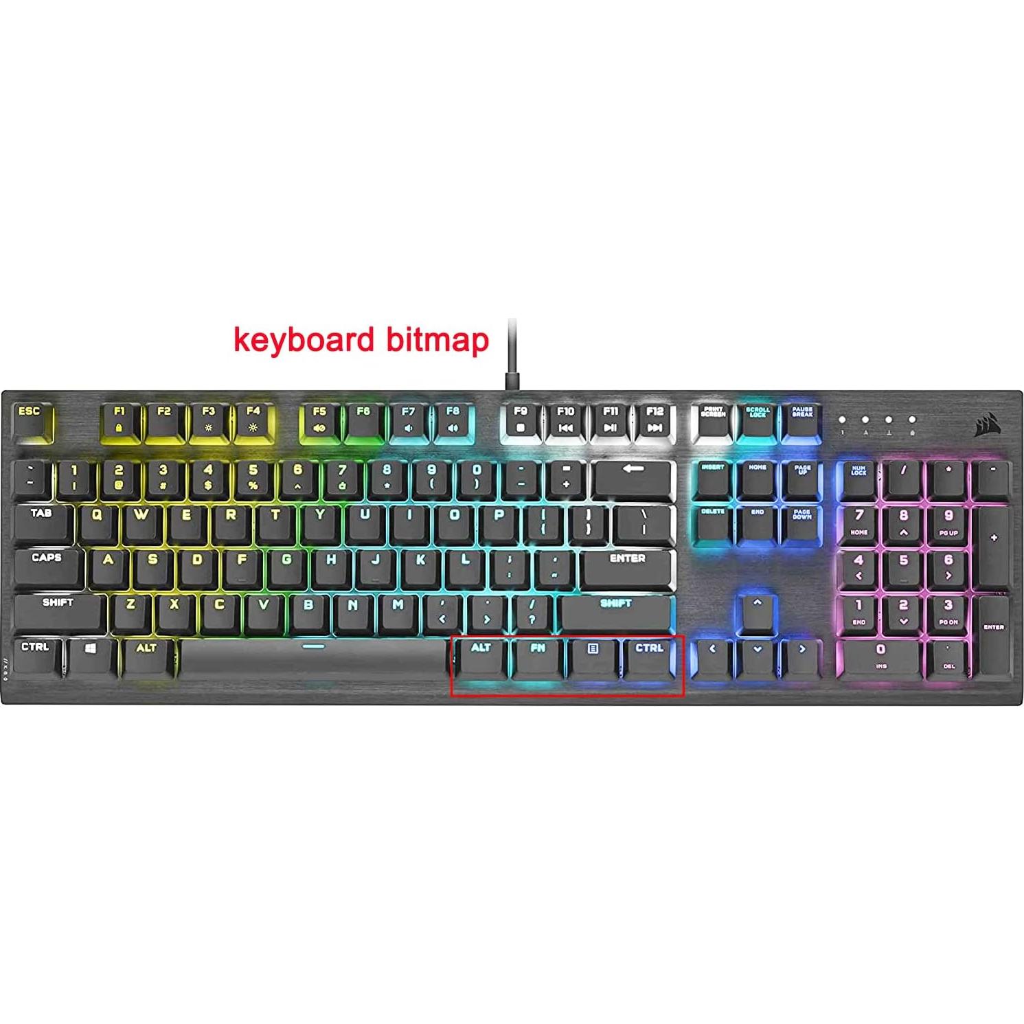 Funda de Teclado Silicona Yuomik Transparente para Corsair K60