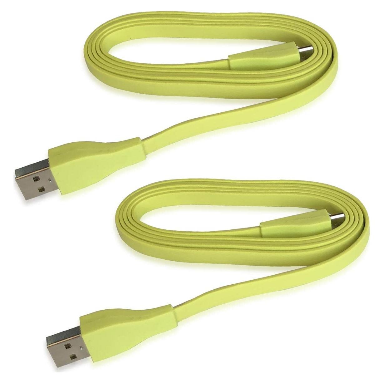 Cable de carga USB QJYTH 1.2m para Logitech UE Boom Amarillo