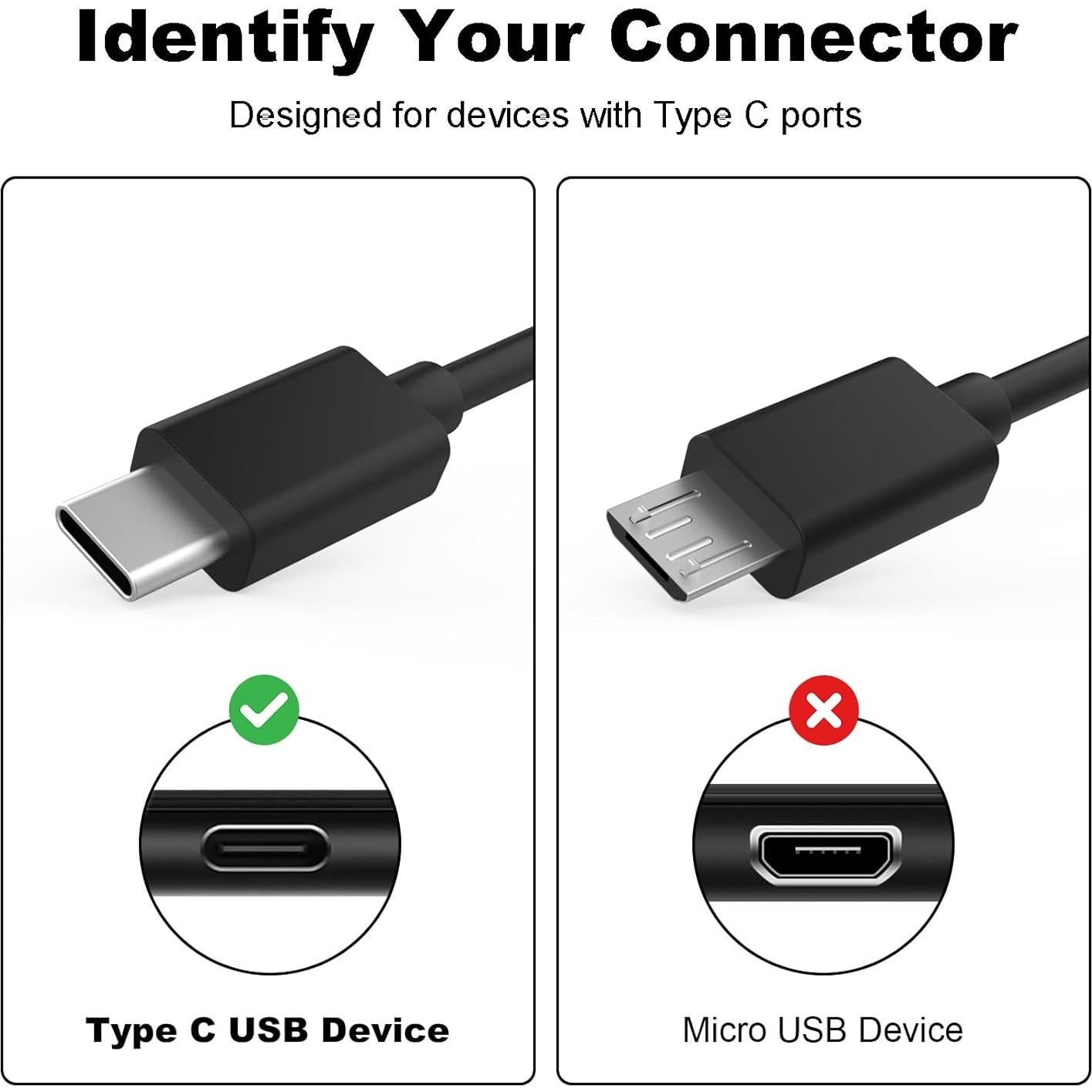 Cable de Carga Rápida USB A a C Toxaoii 2m Compatible JBL y Sony