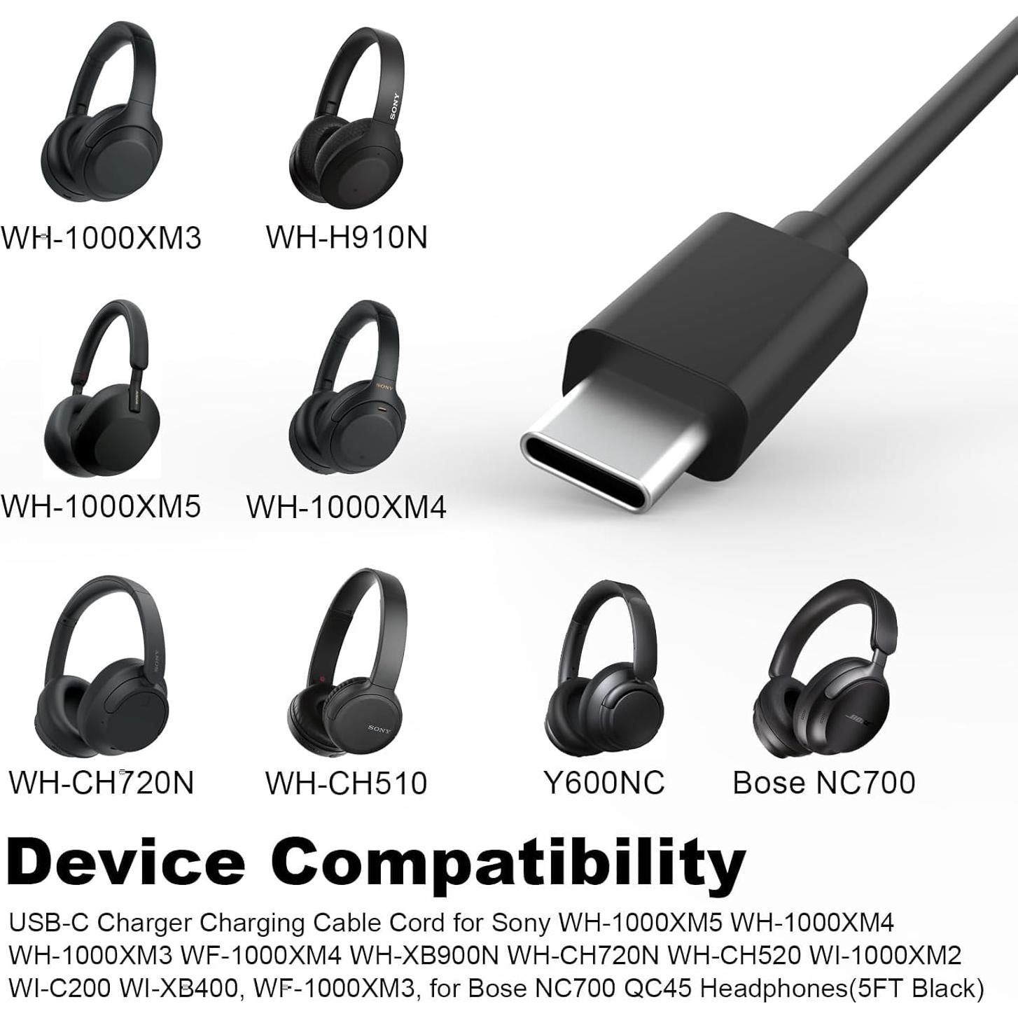 Cable de Carga Rápida USB A a C Toxaoii 2m Compatible JBL y Sony
