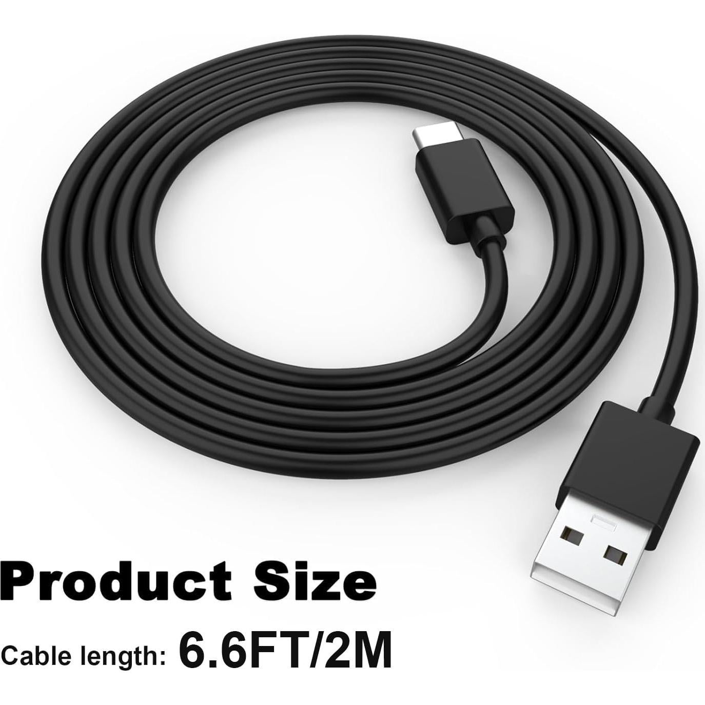 Cable de Carga Rápida USB A a C Toxaoii 2m Compatible JBL y Sony