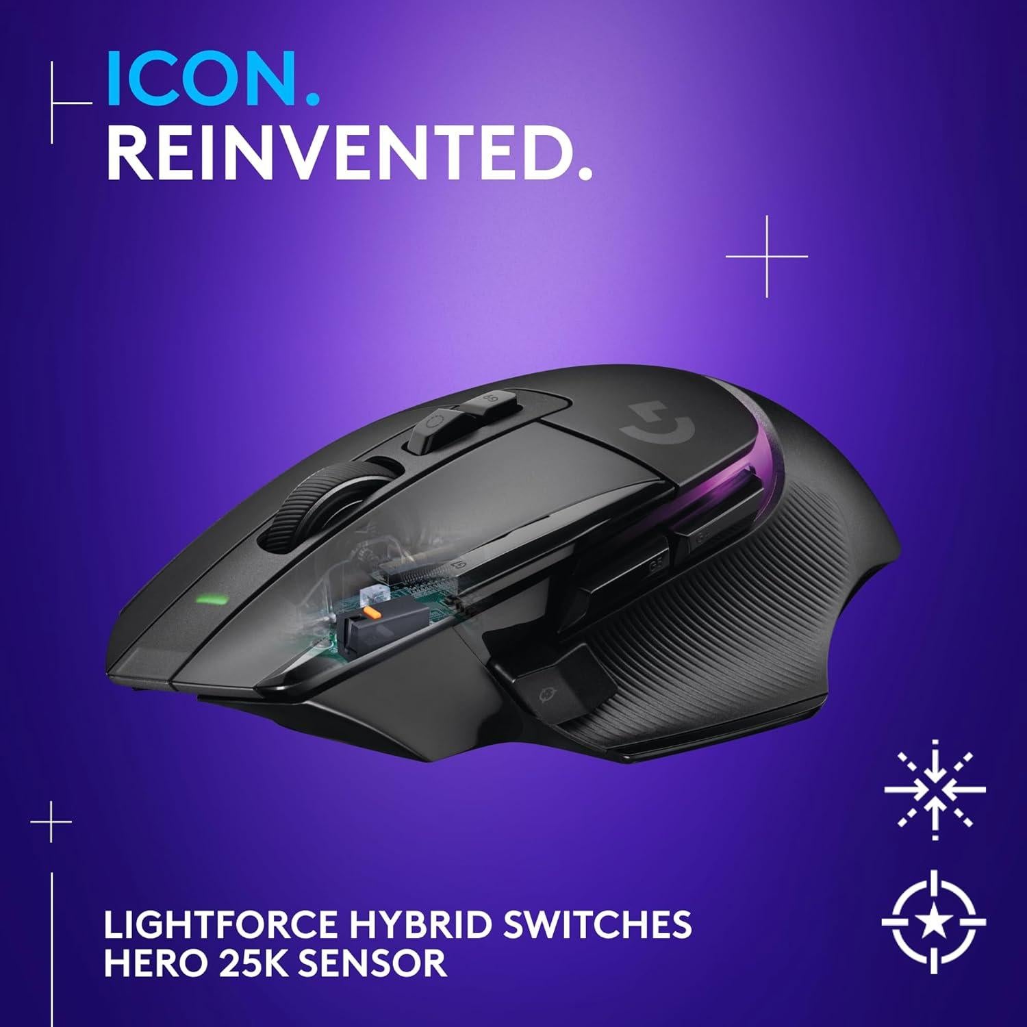 Combo Ratón Inalámbrico Logitech G502 X Plus + Micrófono Yeti GX RGB