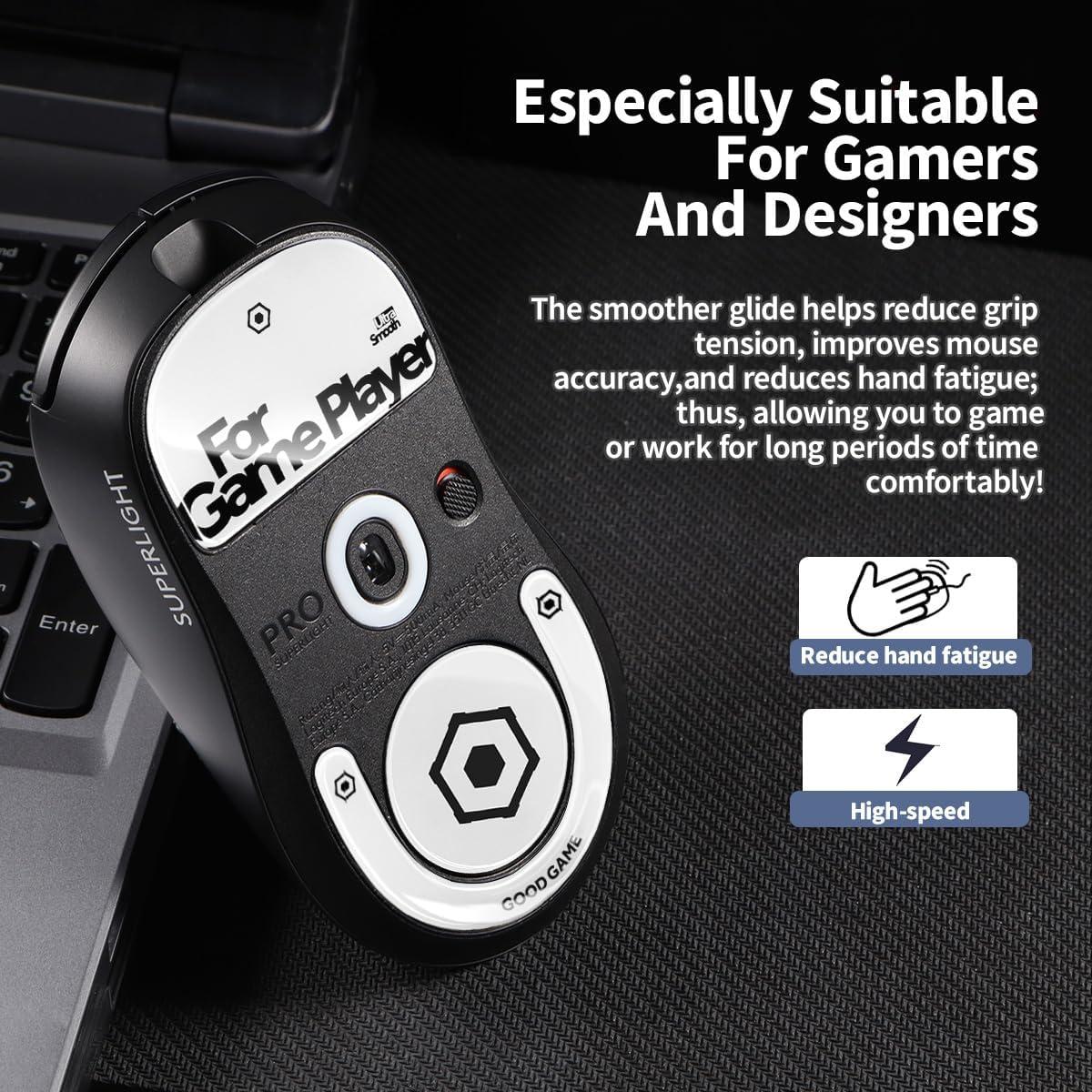 Patines de Ratón de Vidrio IMMOENUC para Logitech G PRO X 2024