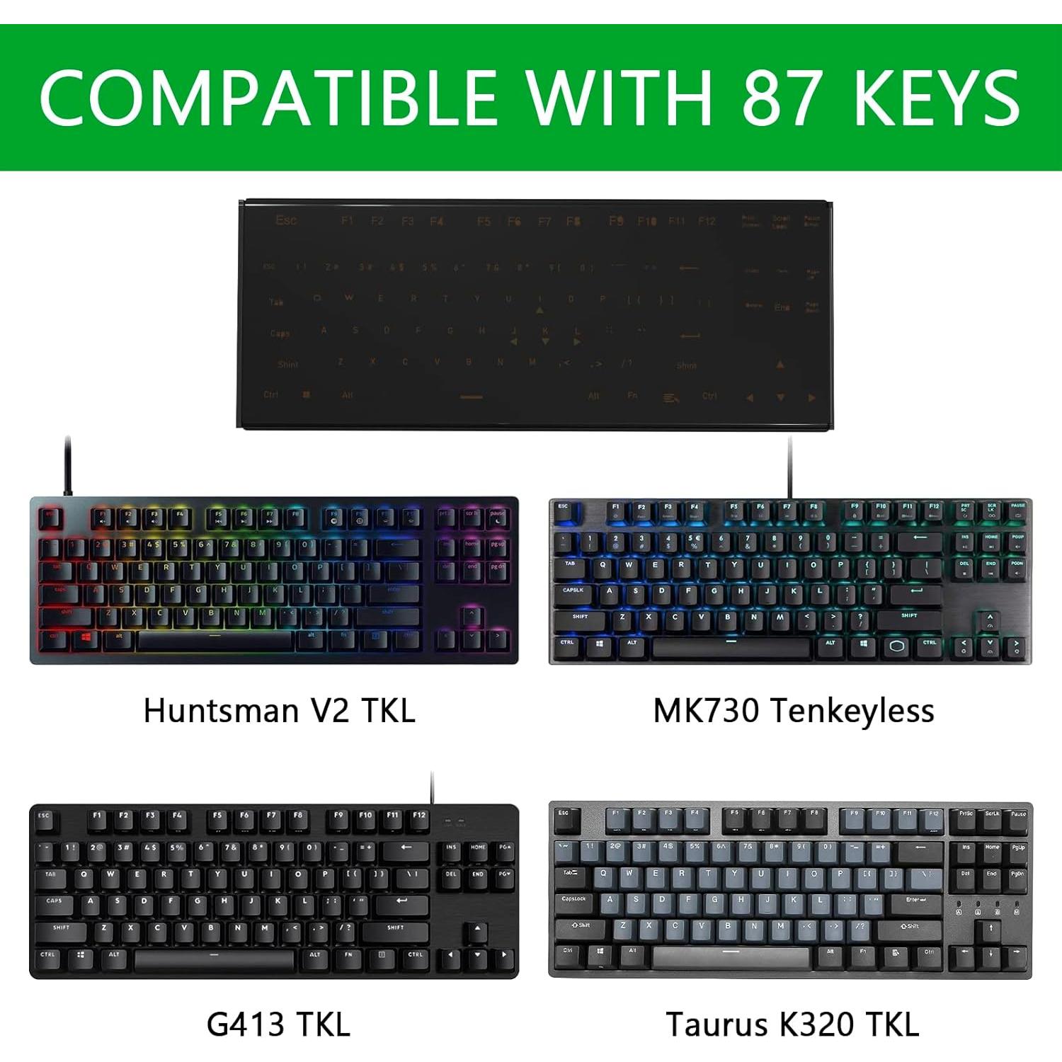 Cubierta de Teclado TKL Geekria Acrílica 87 Teclas Compatible