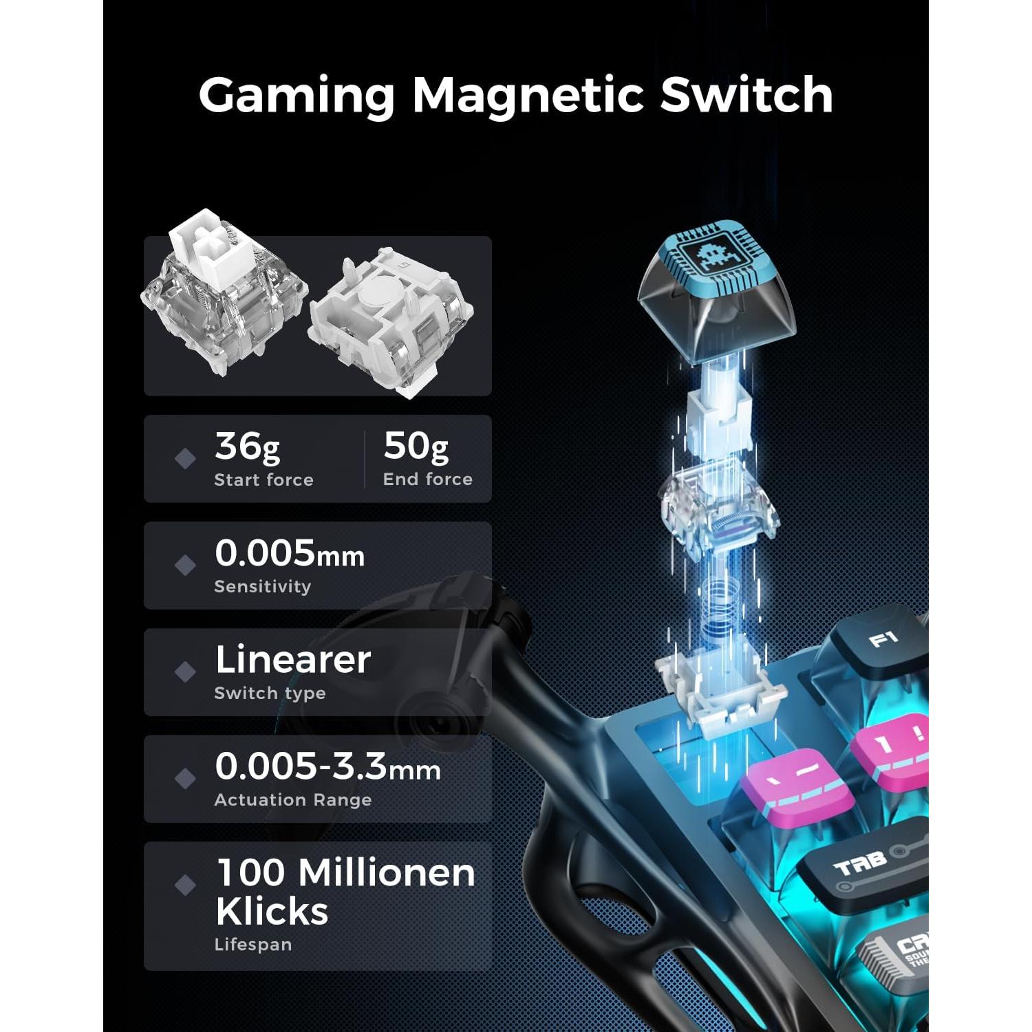 Teclado Gaming GravaStar V75 Pro 75% RGB Cyberpunk