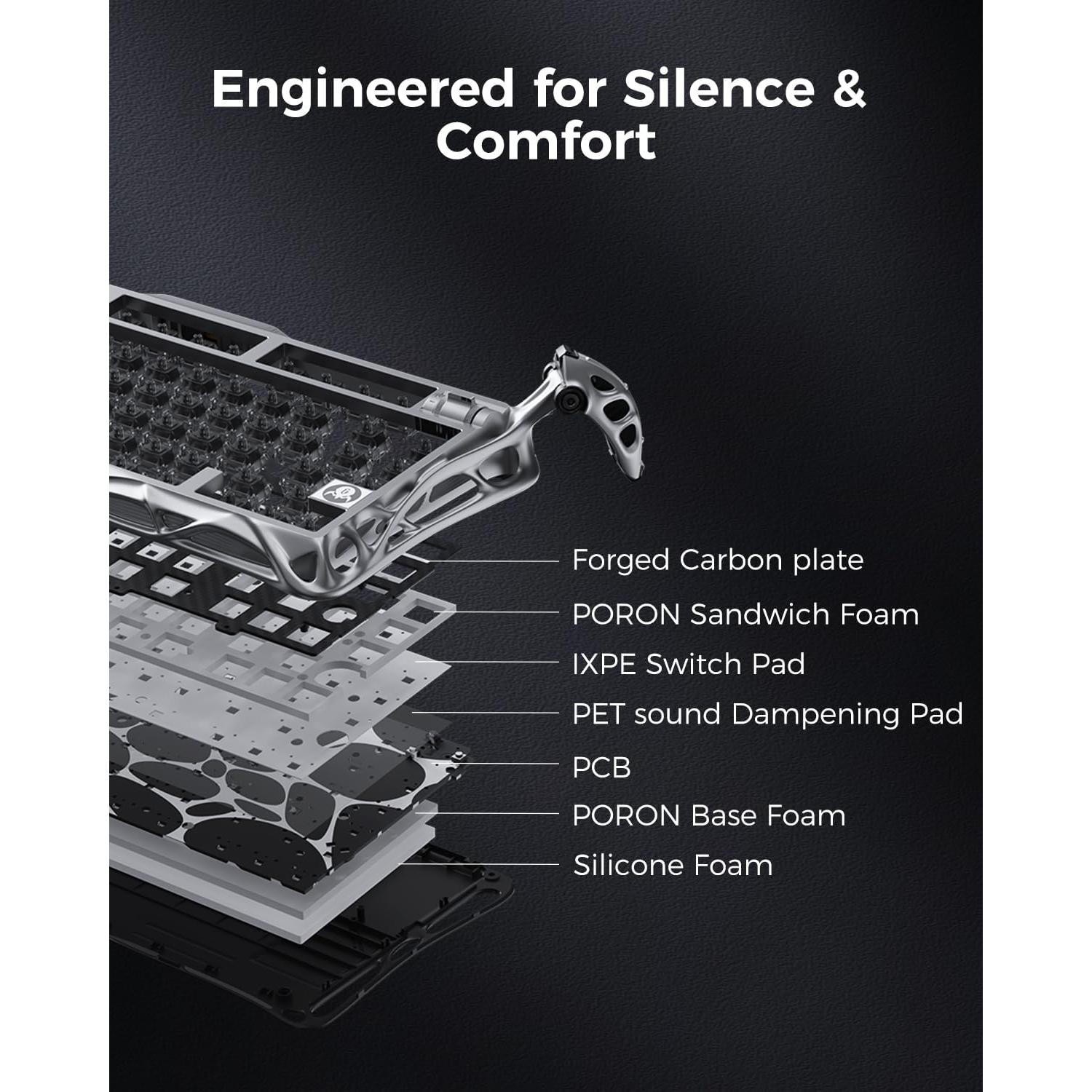 Teclado Gaming GravaStar V75 Pro 75% RGB Cyberpunk