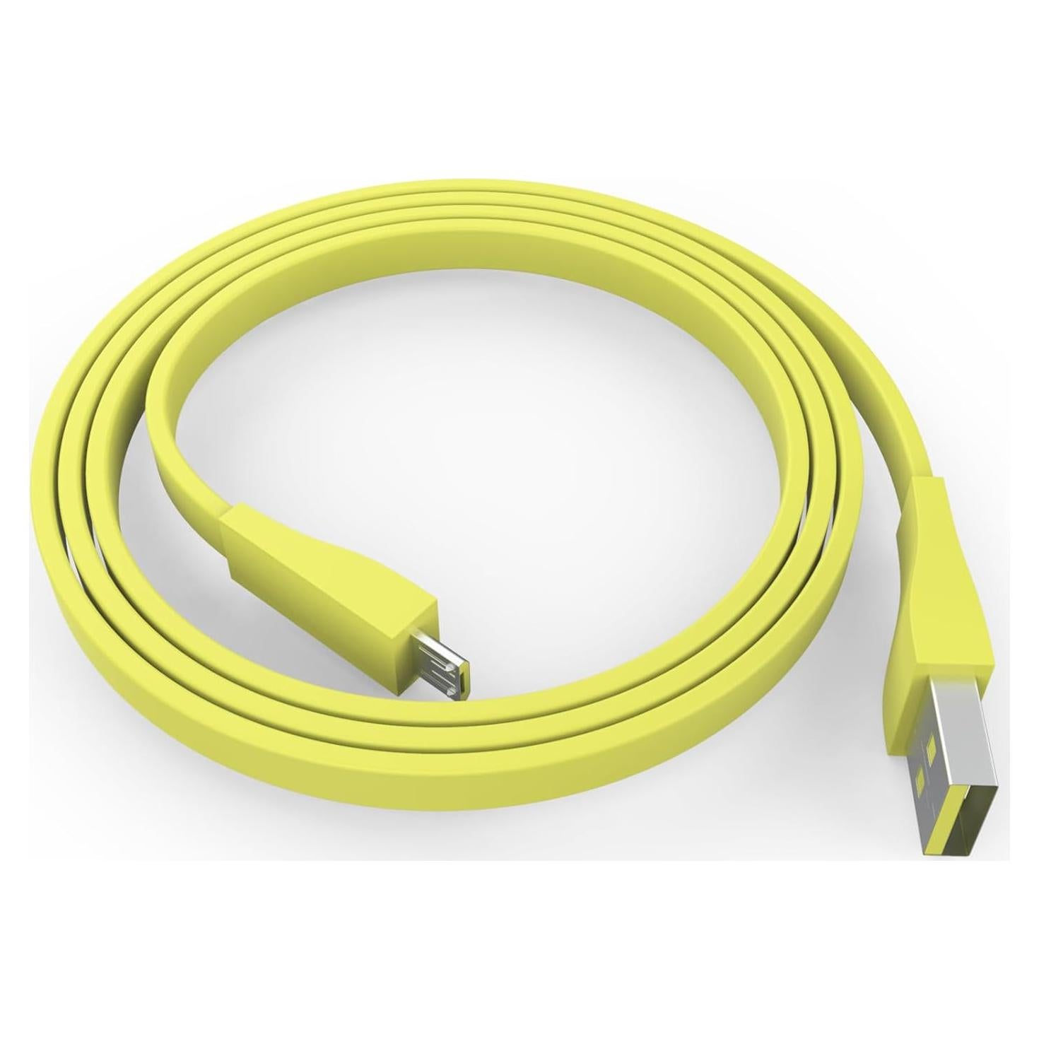Cable de Carga Micro USB Puiixur 1.2m Amarillo para UE Boom