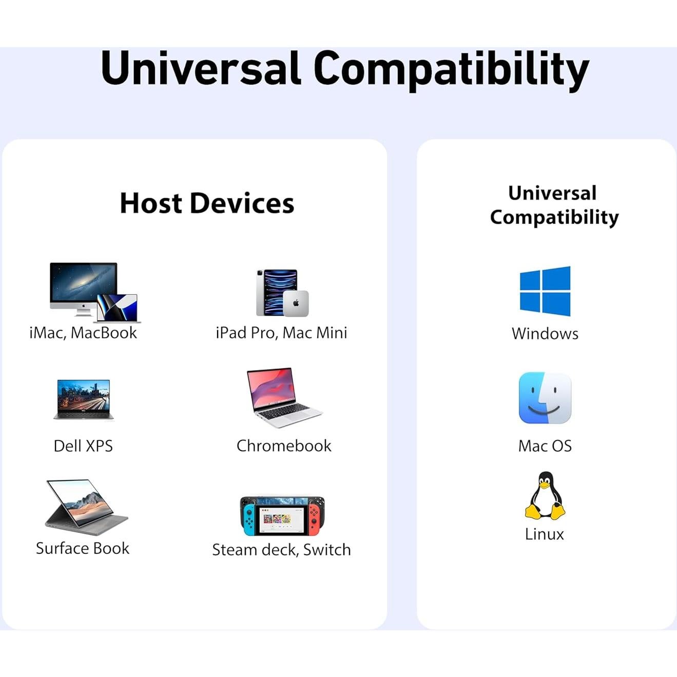 Hub USB C 8-en-1 BENFEI con HDMI 4K, Ethernet y 100W PD