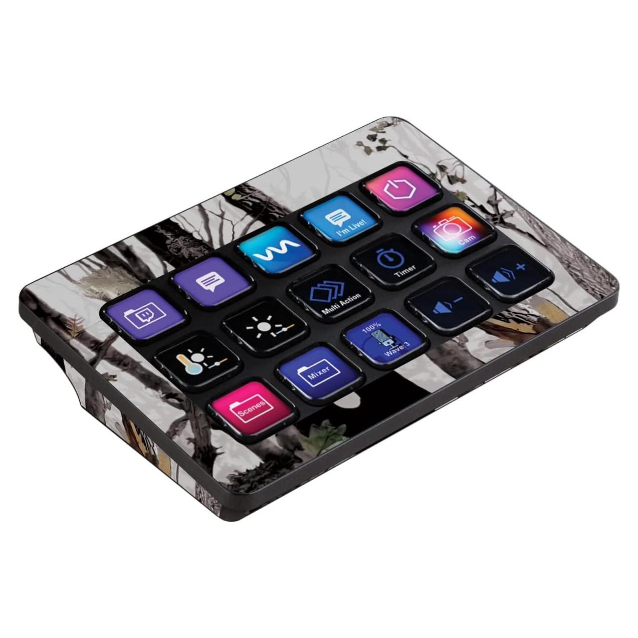 Piel Vinilo MightySkins para Elgato Stream Deck MK.2 - Camuflaje Ártico