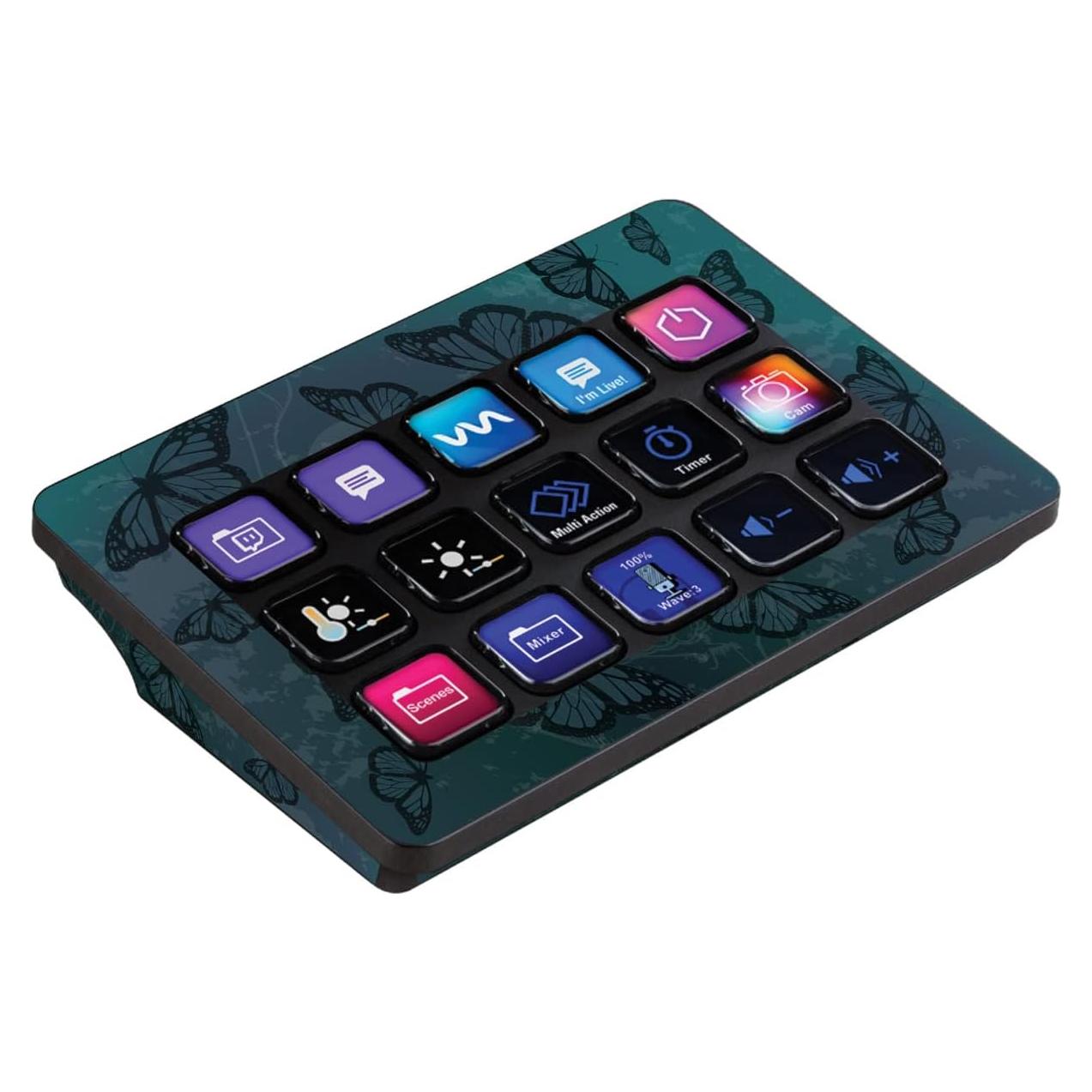 Piel Vinilo Protectora MightySkins para Elgato Stream Deck MK.2 - Mariposa Oscura