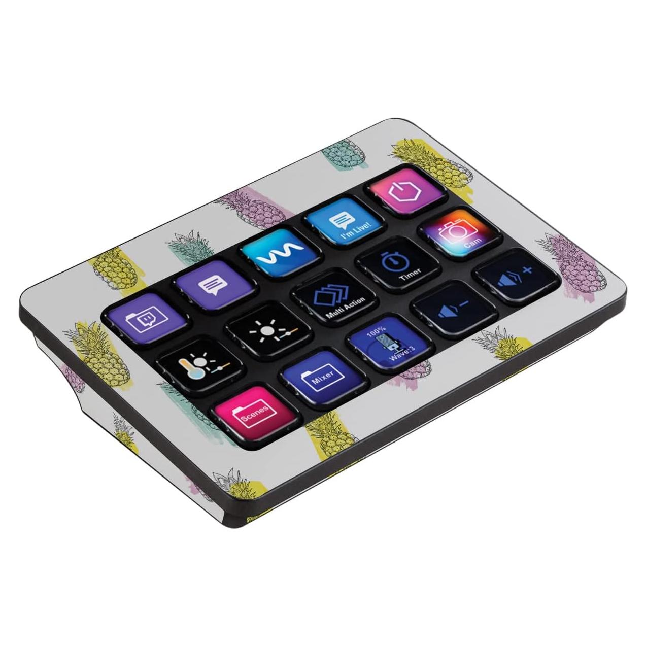 Piel de Vinilo MightySkins para Elgato Stream Deck MK.2 - Piñas Funky