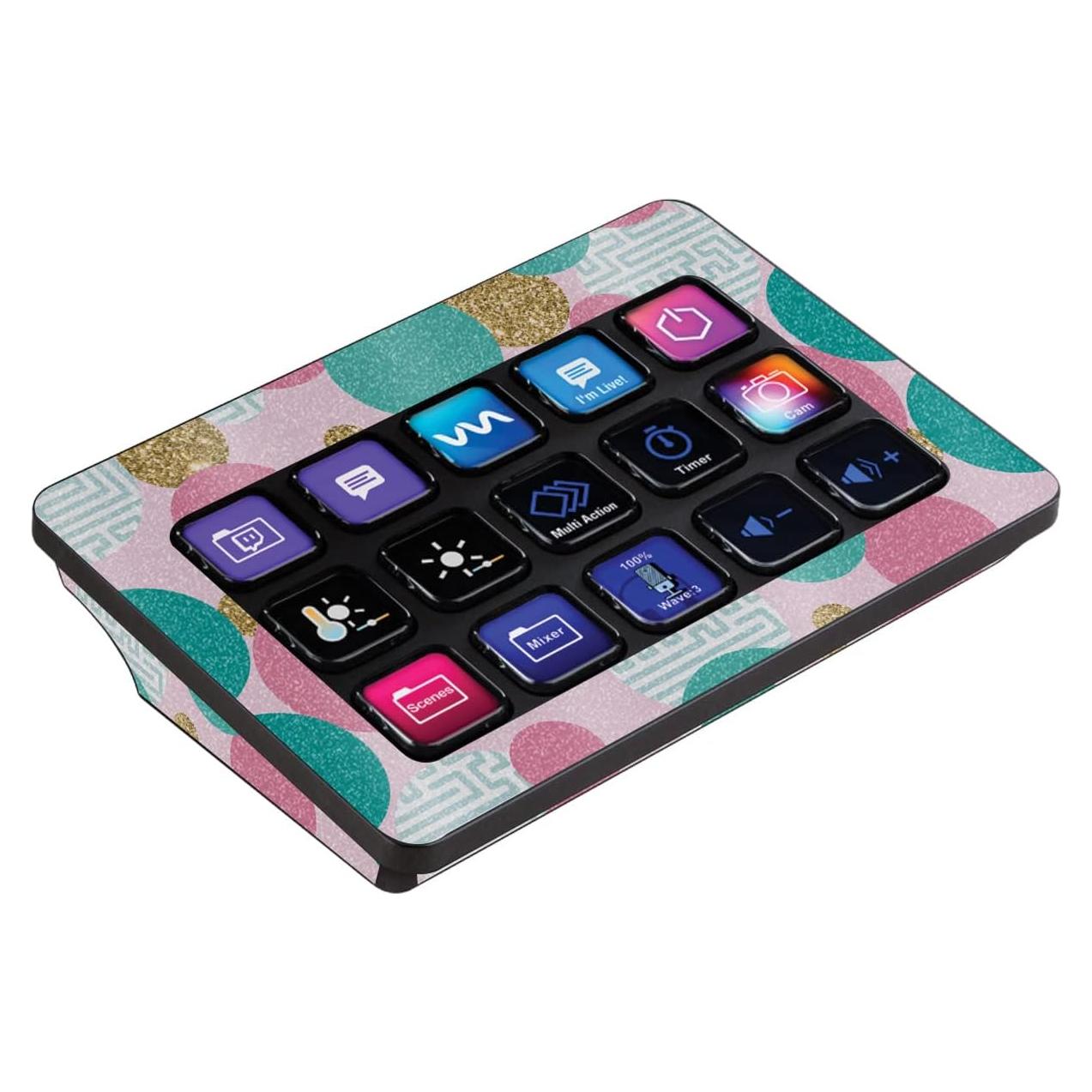 Piel Brillante MightySkins para Elgato Stream Deck MK.2 - Burbujas Doradas