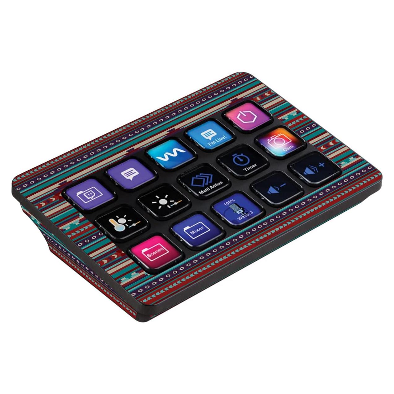Piel de Vinilo MightySkins para Elgato Stream Deck MK.2 - Rayas del Suroeste