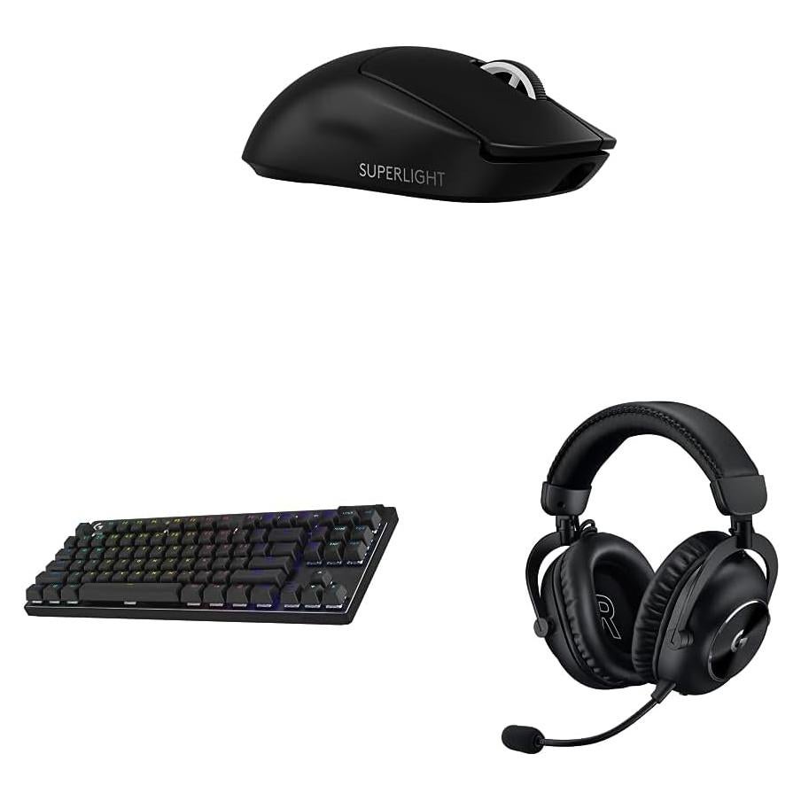 Paquete Logitech G Pro X: Ratón, Teclado y Auriculares Inalámbricos