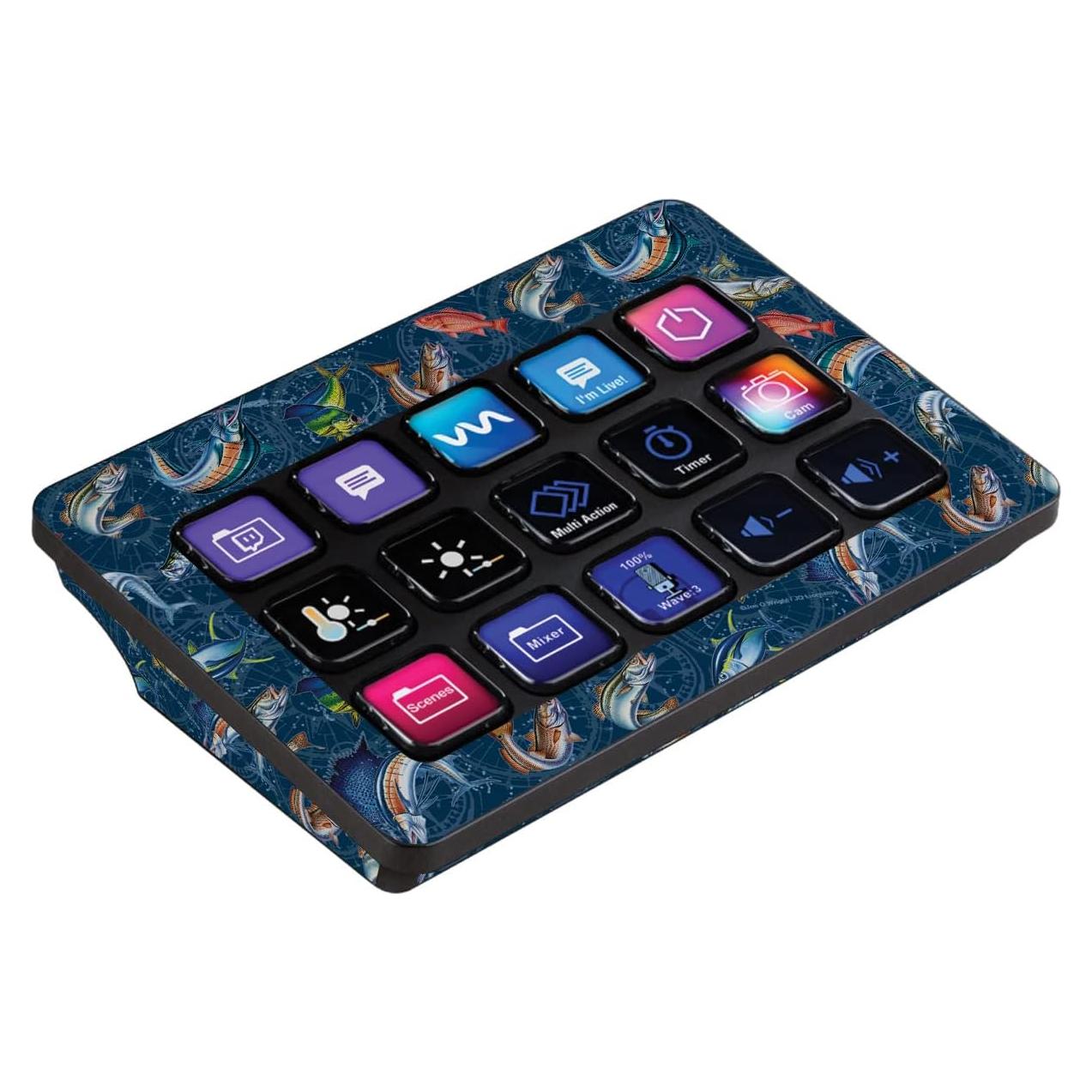 Piel de Vinilo MightySkins para Elgato Stream Deck MK.2 - Brújula de Agua Salada
