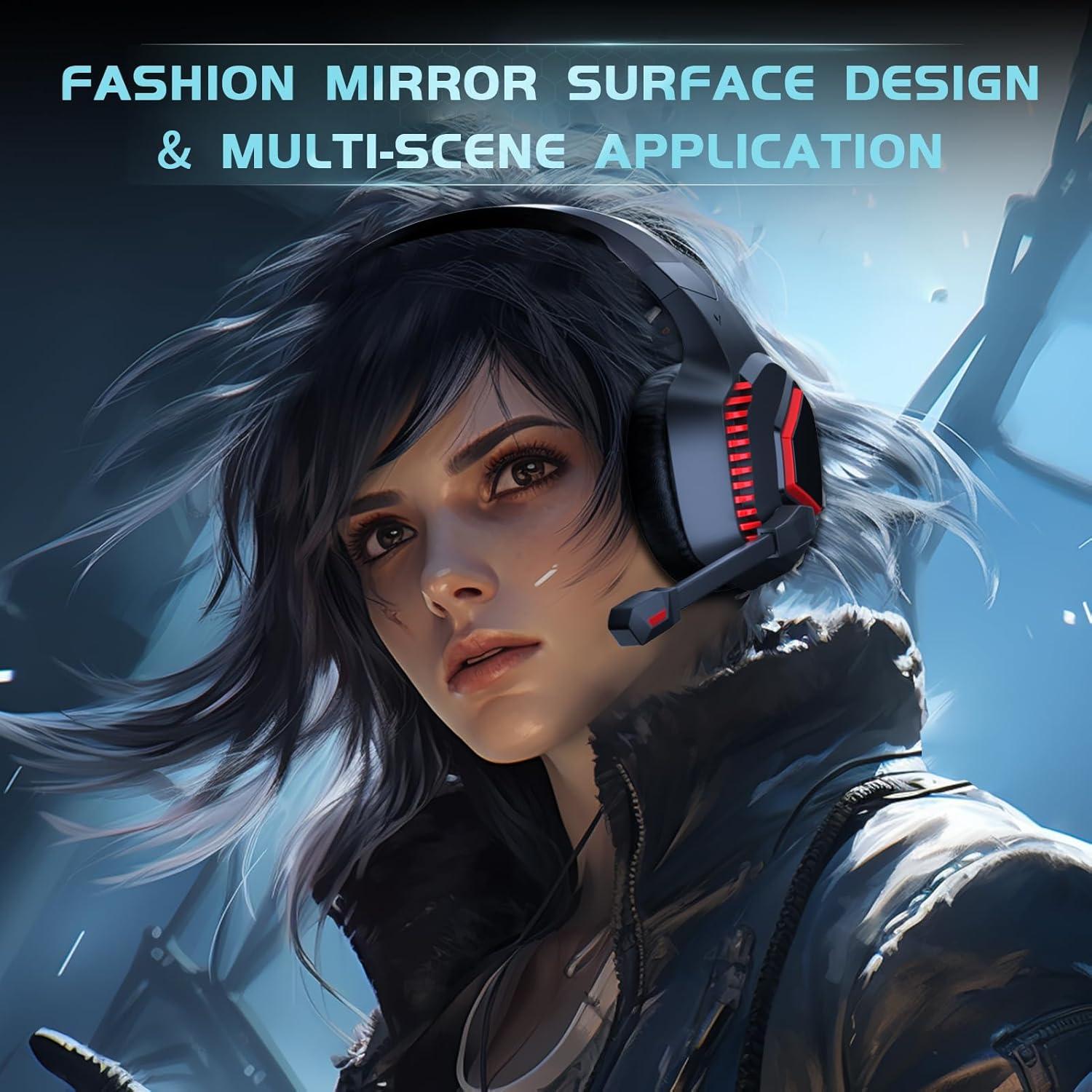 Auriculares Gaming Inalámbricos GMRPWNAGE Captain 100 Rojo