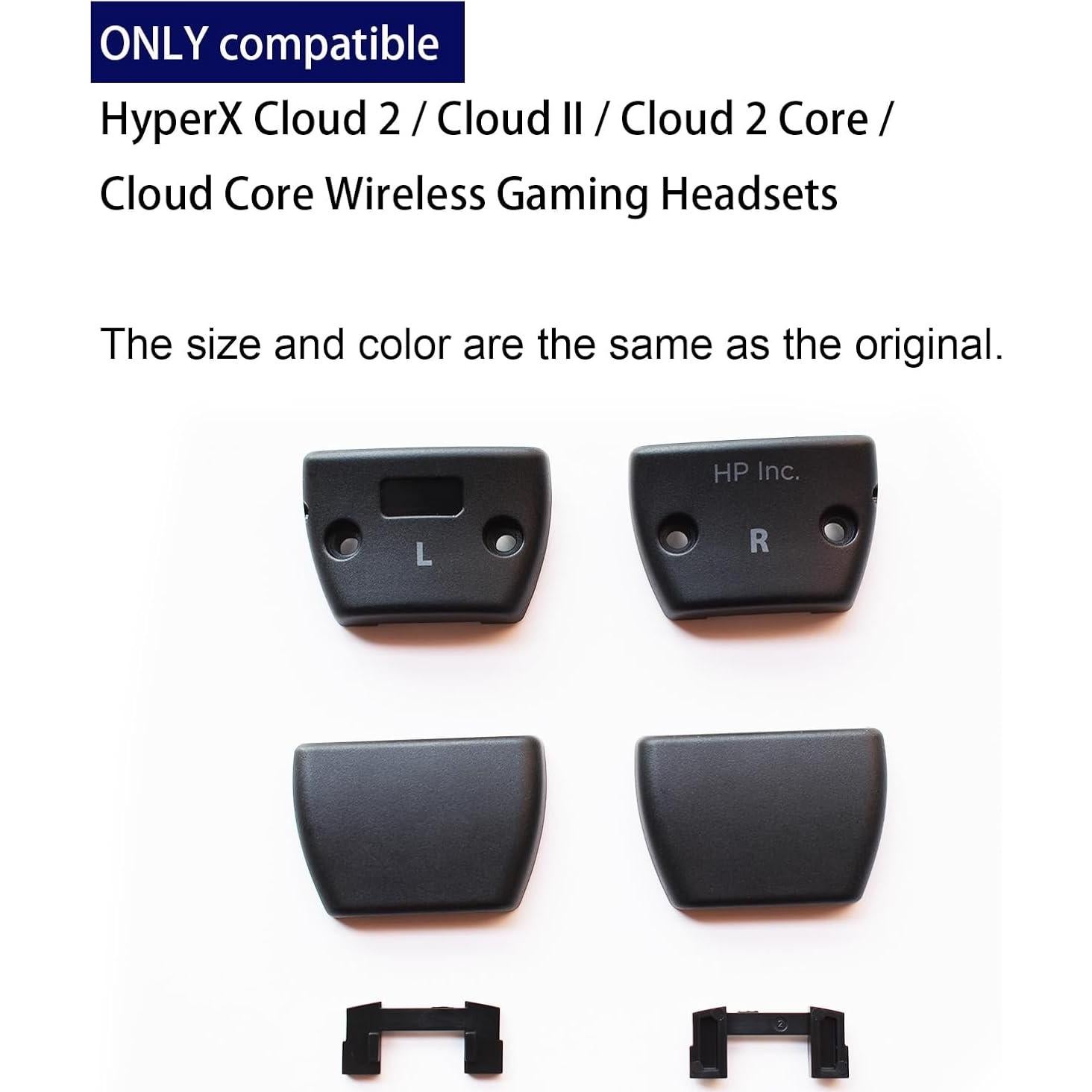 Clamps de bisagra LYSvvx para auriculares HyperX Cloud II