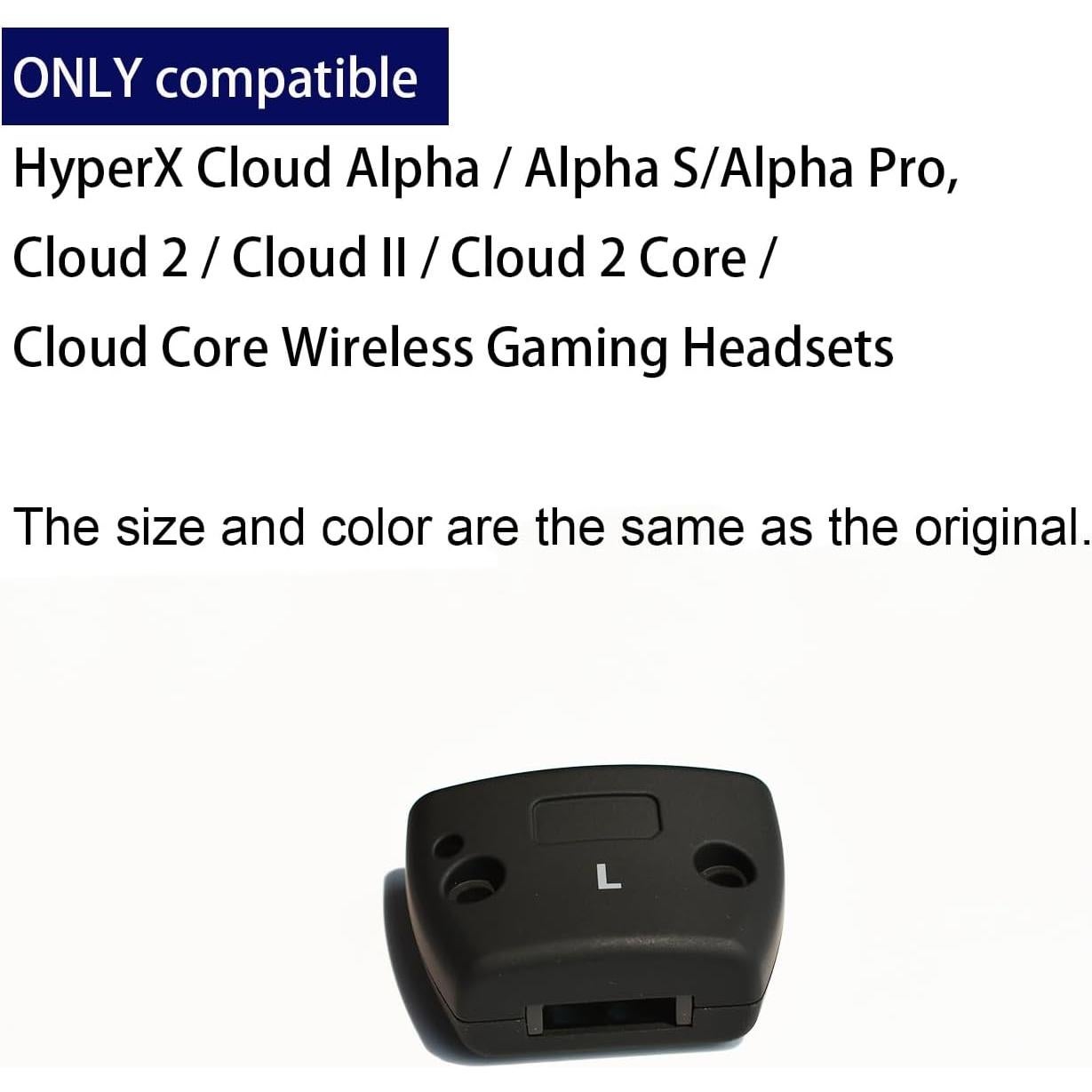 Clamps de bisagra LYSvvx para HyperX Cloud Alpha Izquierda