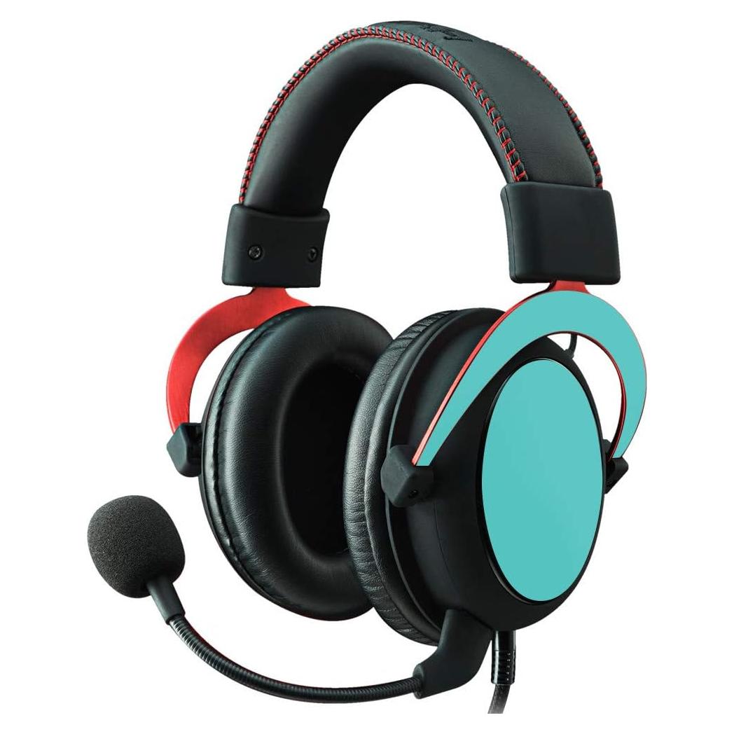 Piel Vinilo Turquesa para Auriculares Kingston HyperX Cloud II