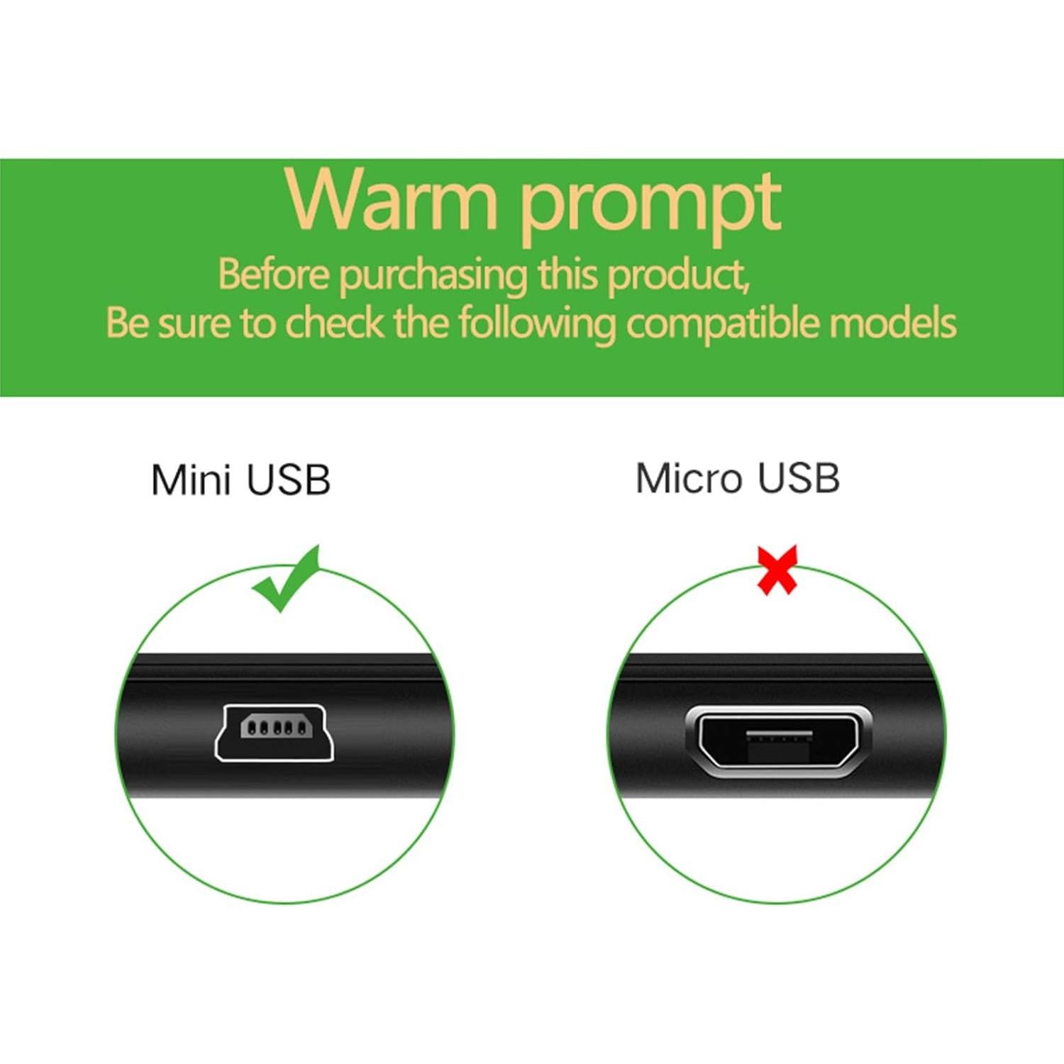 Cable USB Mini 2.0m Love your yy para Micrófonos Blue Yeti