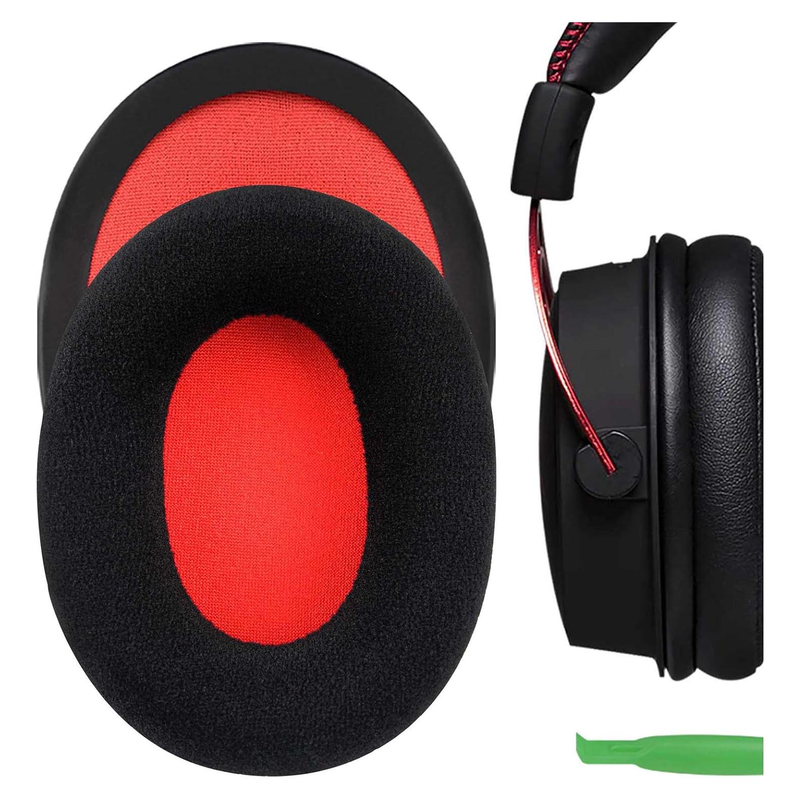 Almohadillas de Repuesto Geekria Velour para Auriculares HyperX Cloud
