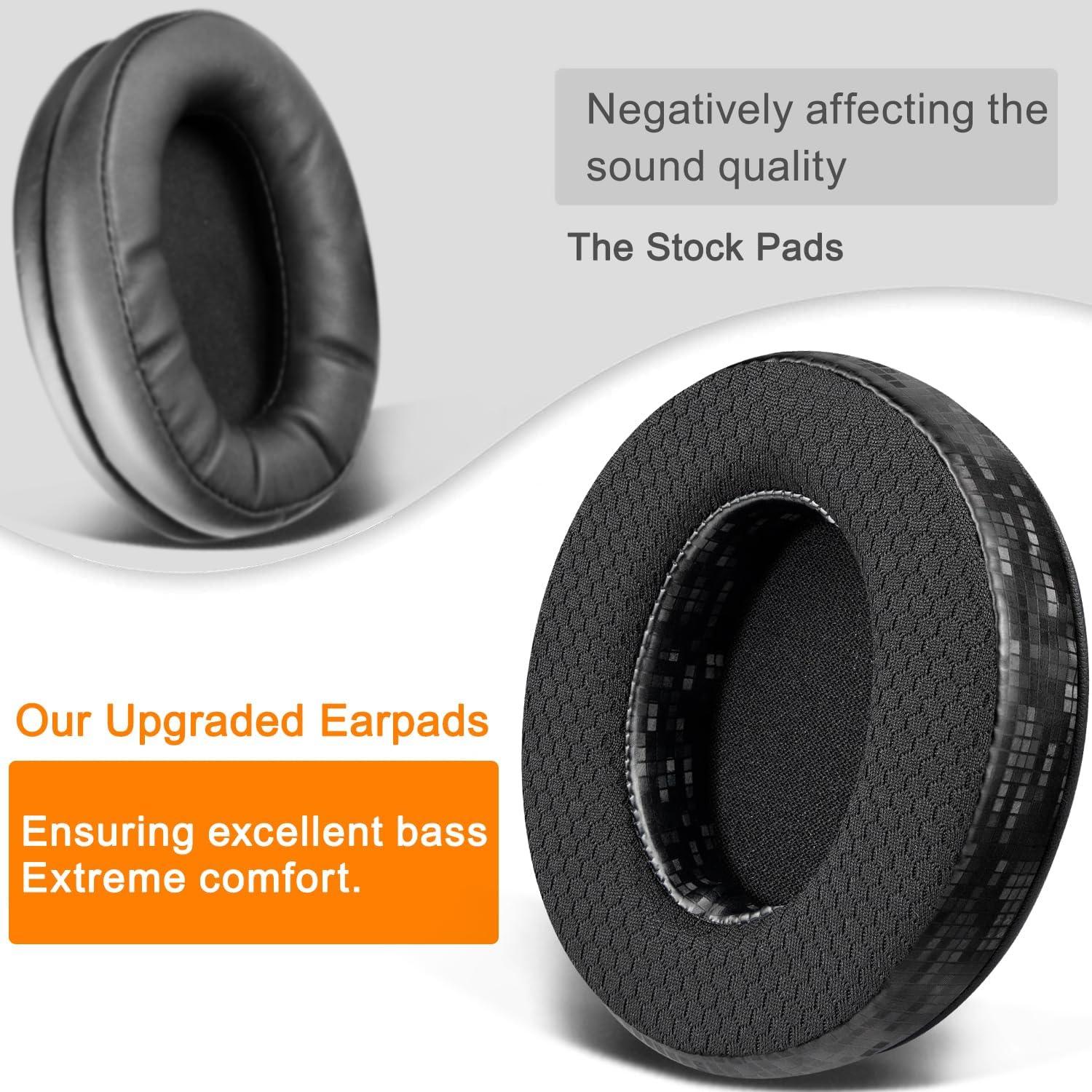 Almohadillas de Repuesto SOULWIT para Auriculares HyperX Cloud - Cuadrado Negro