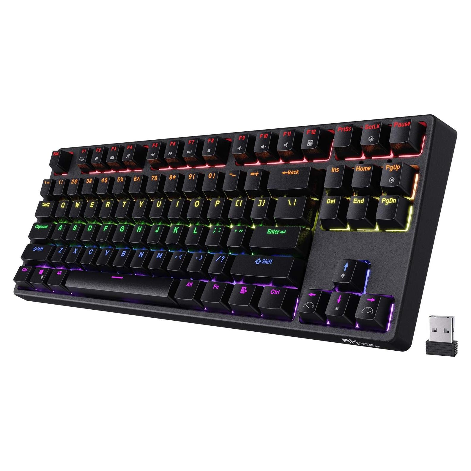 Teclado Mecánico Inalámbrico RK ROYAL KLUDGE RK87 TKL RGB