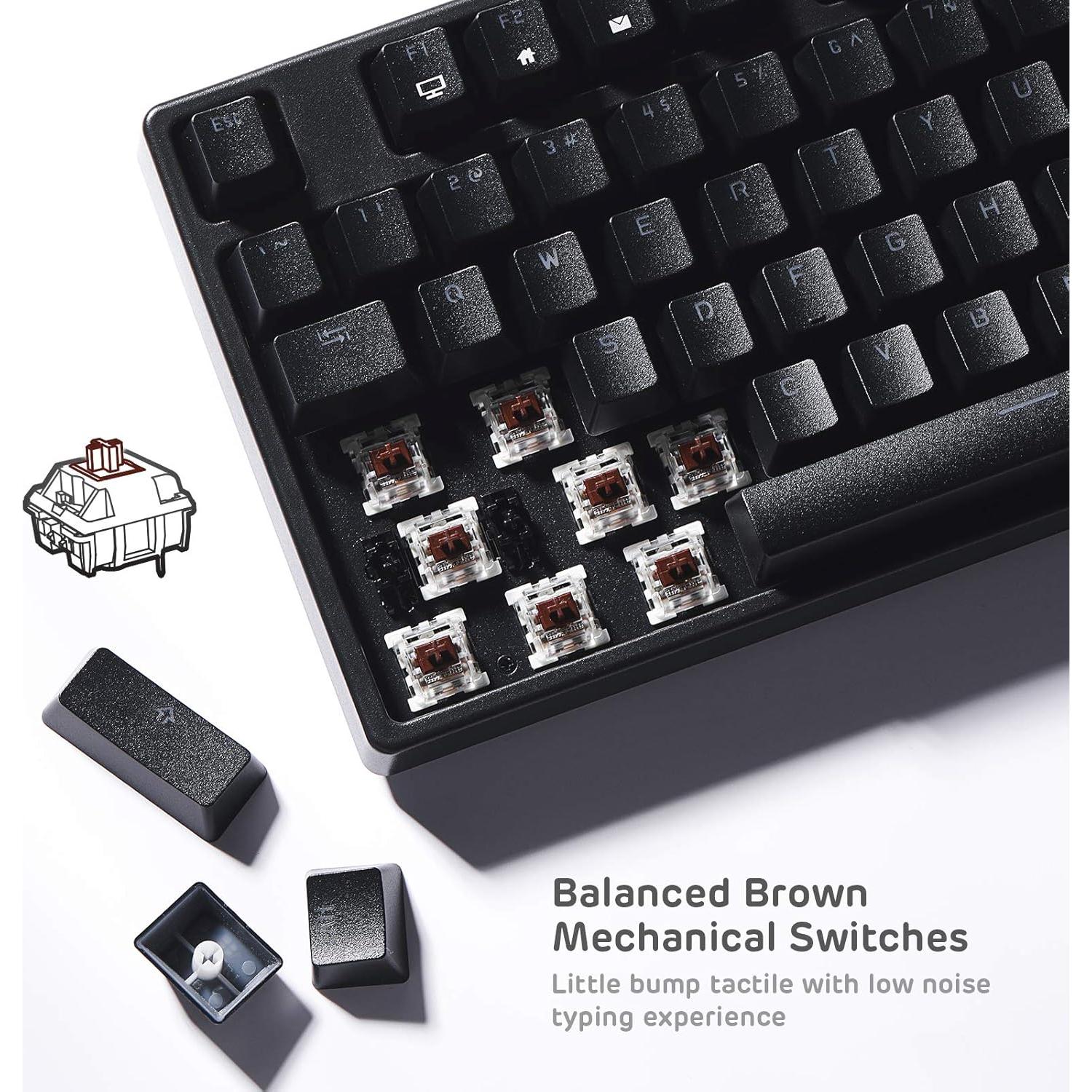 Teclado Mecánico Inalámbrico RK ROYAL KLUDGE RK87 TKL RGB