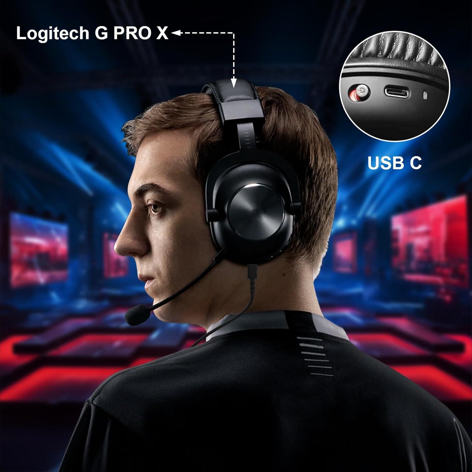 Cable de carga USB-C Arzweyk 1.8m para auriculares y teclados